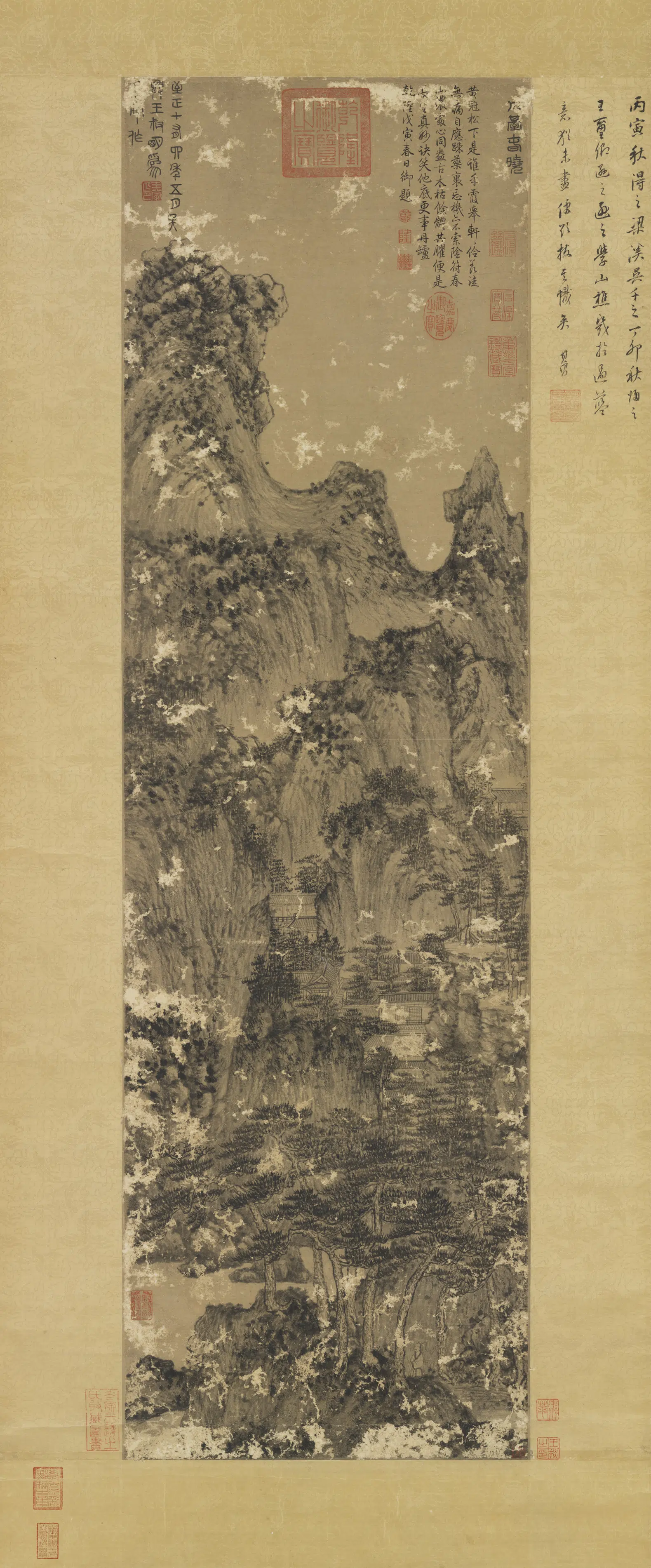 元朝【王蒙】《画丹台春晓图轴》