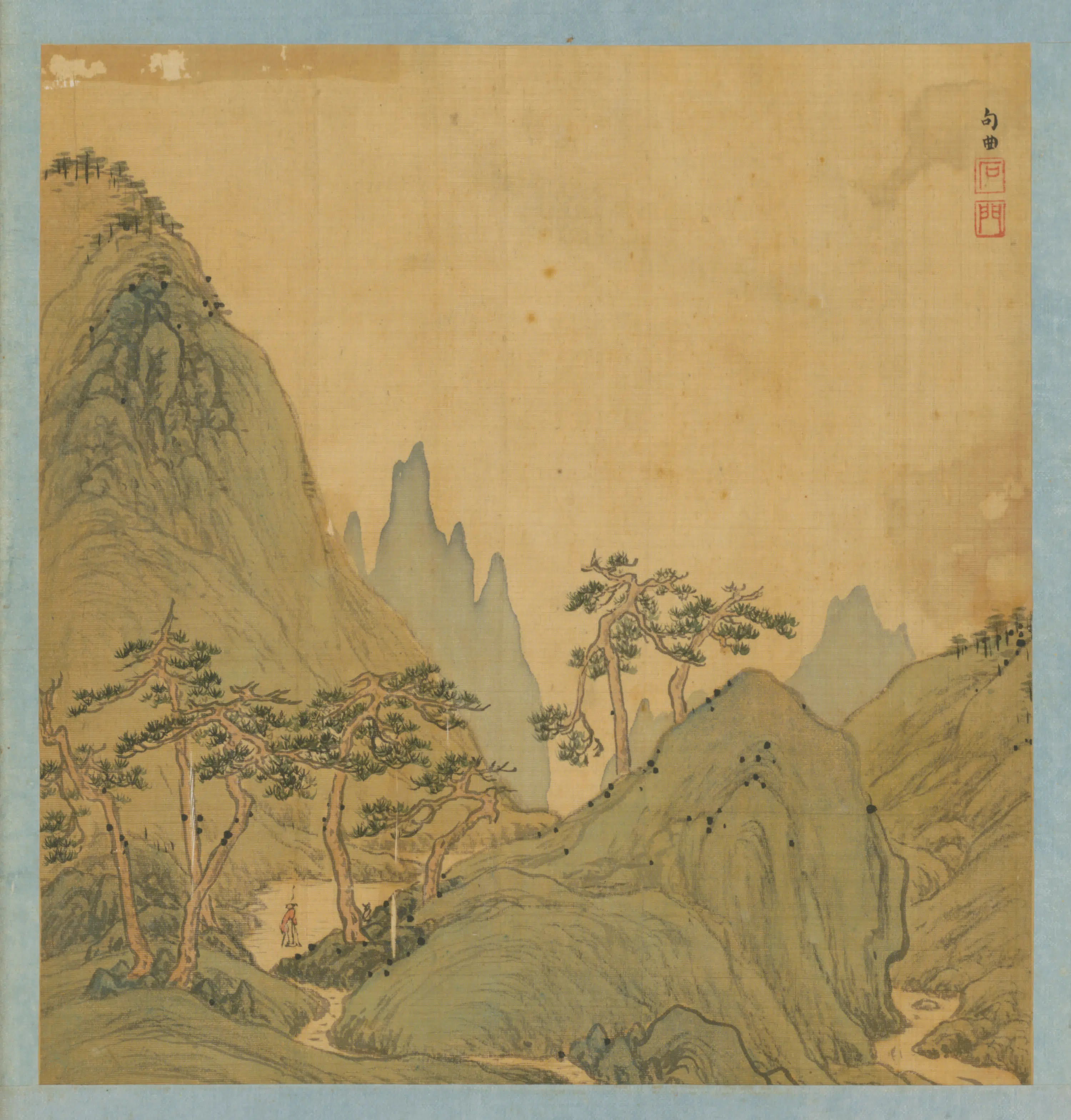 明朝【宋旭】《山川名胜册（10开）》 第6张