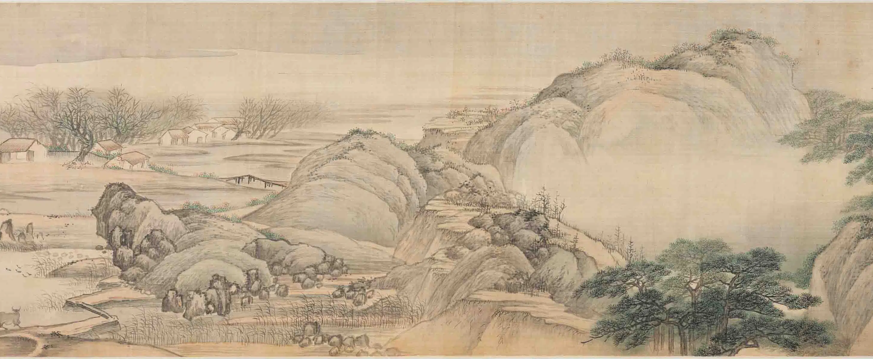 清代【王槩（王概）】《秋帆旷揽图卷》 第12张