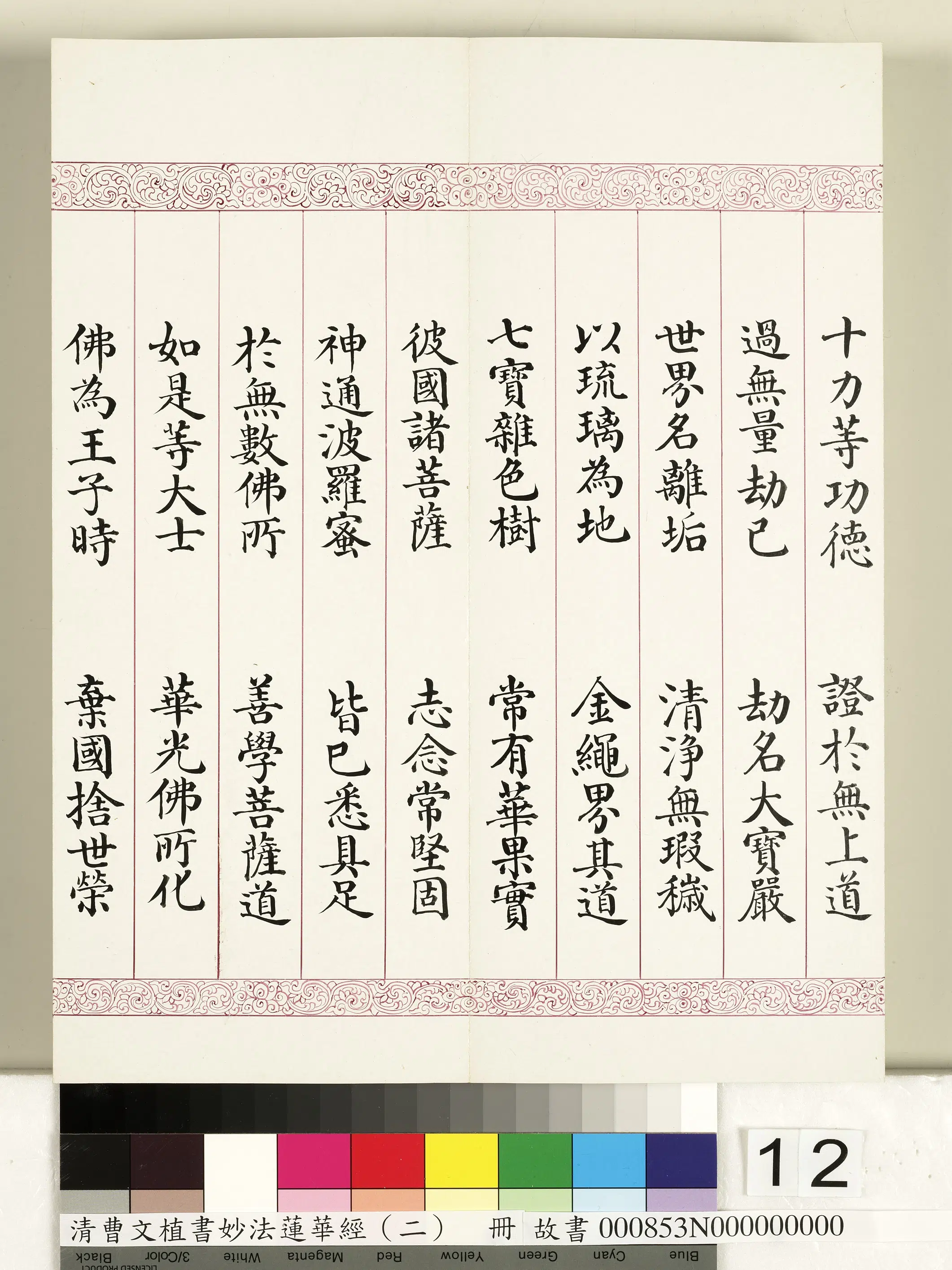 清代【曹文埴】《妙法莲华经（二）册》 第4张