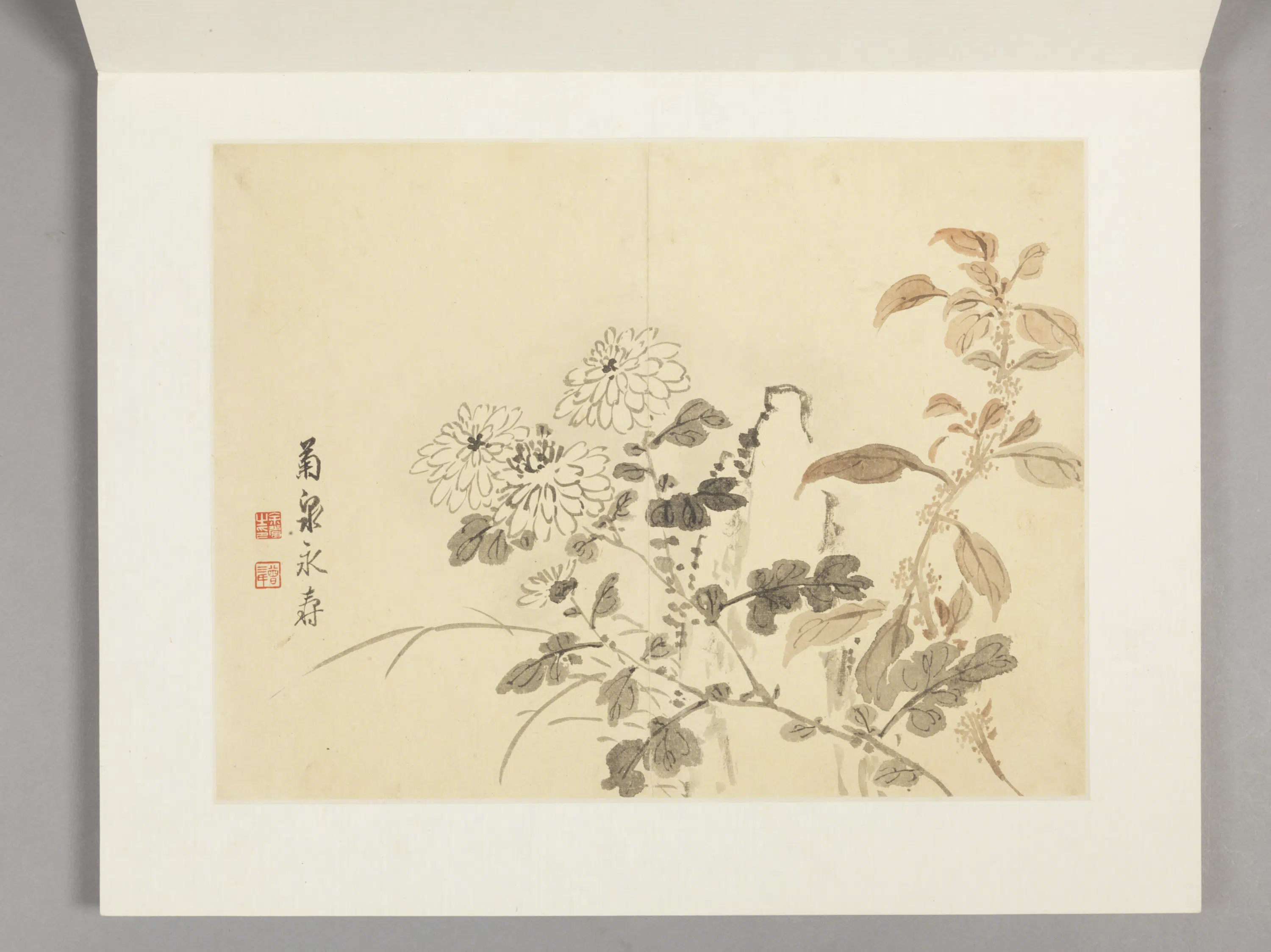 清代【余省】《花卉册（12开）》 第2张