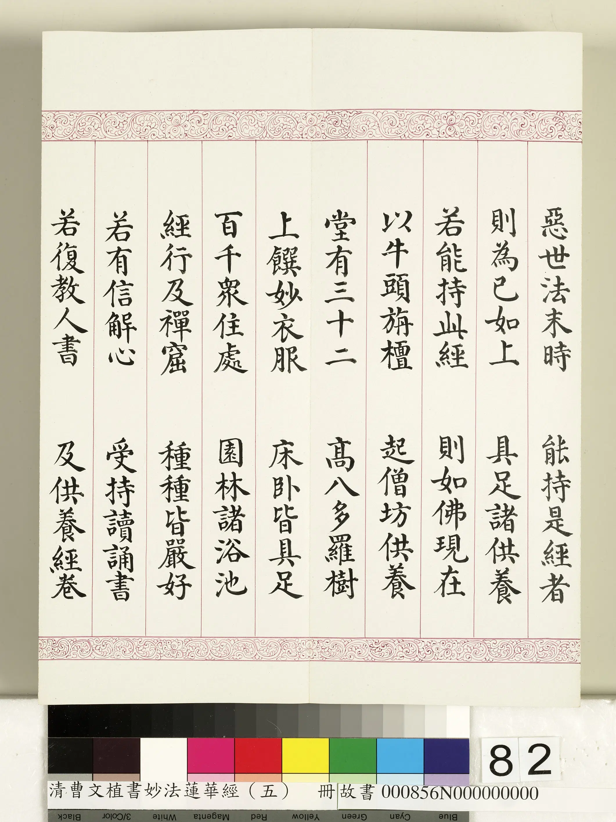 清代【曹文埴】《妙法莲华经(五)册》 第81张 清代【曹文埴】《妙法莲华经(五)册》 第81张