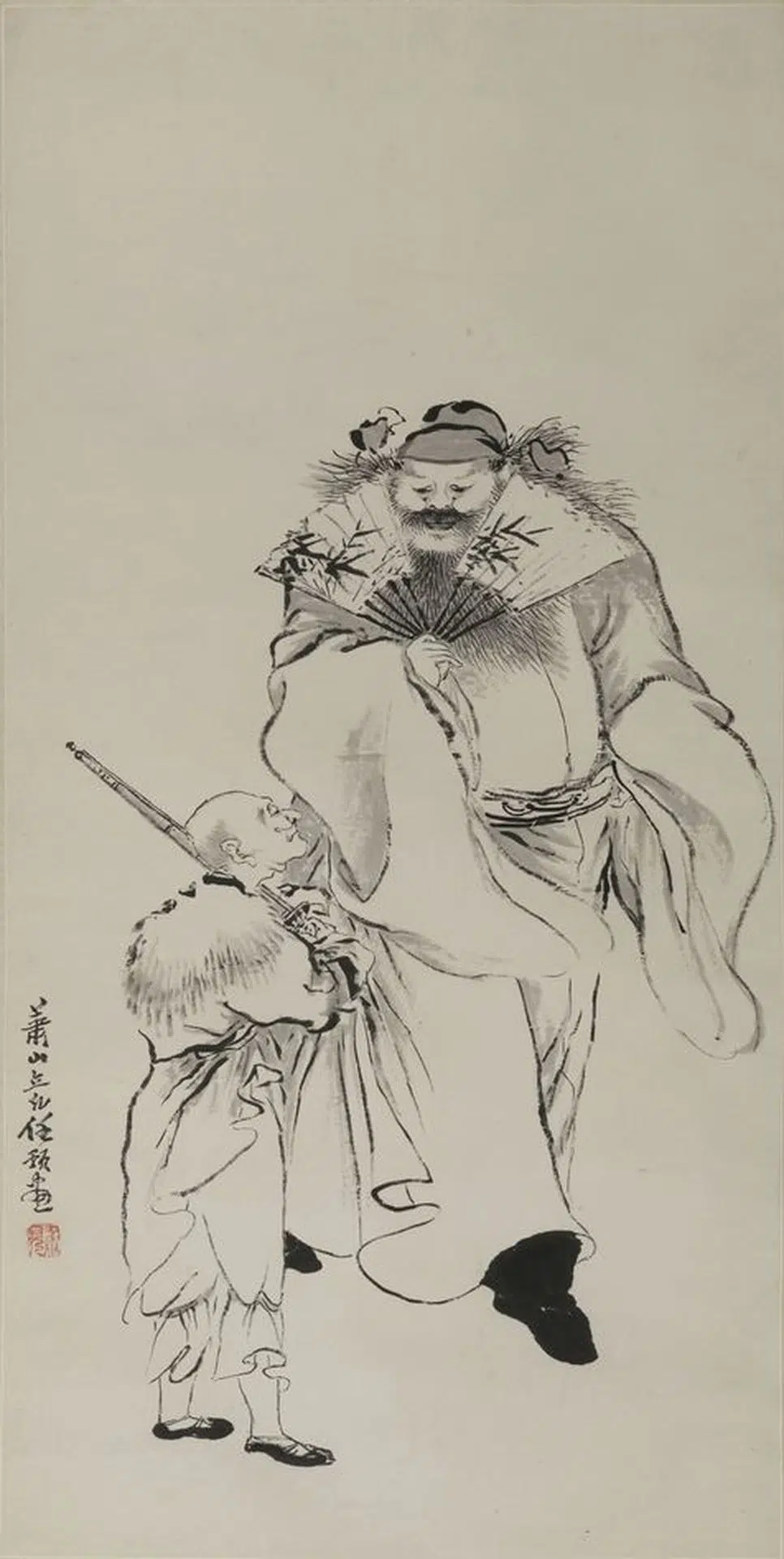 近现代【任预】《任预人物轴》
