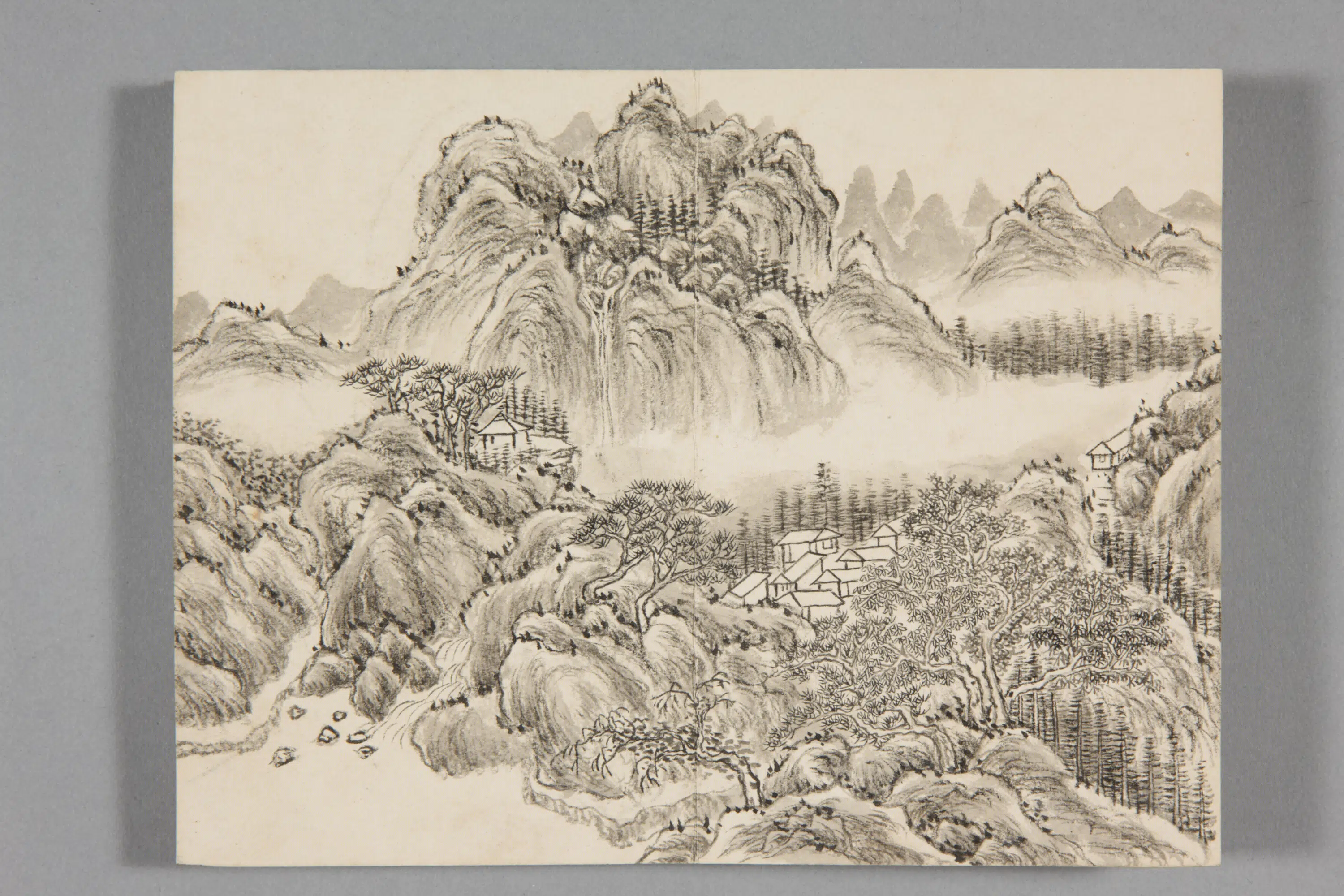 清代【董邦达】《山水册-2(8开)》 第6张 清代【董邦达】《山水册-2(8开)》 第6张