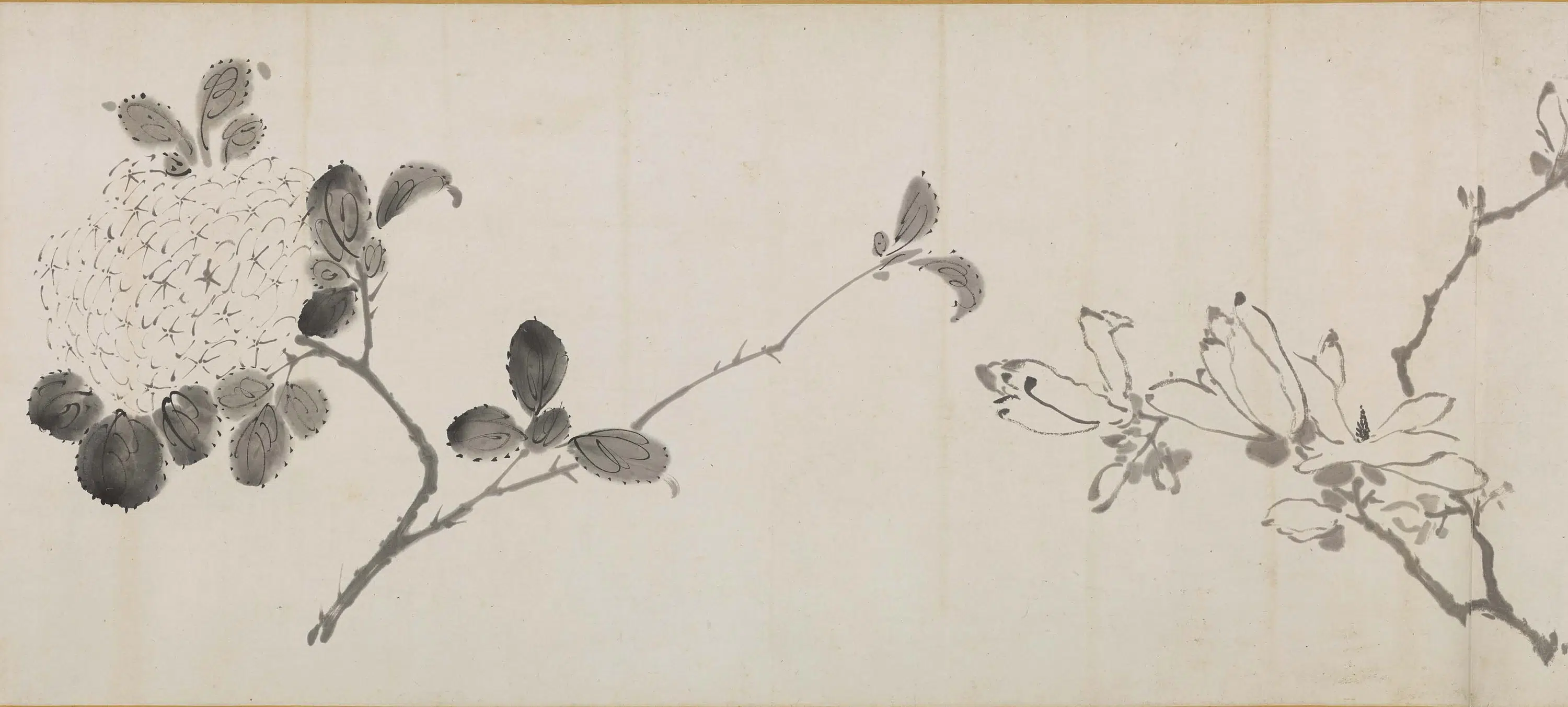 清代【李因】《花卉卷》 第6张