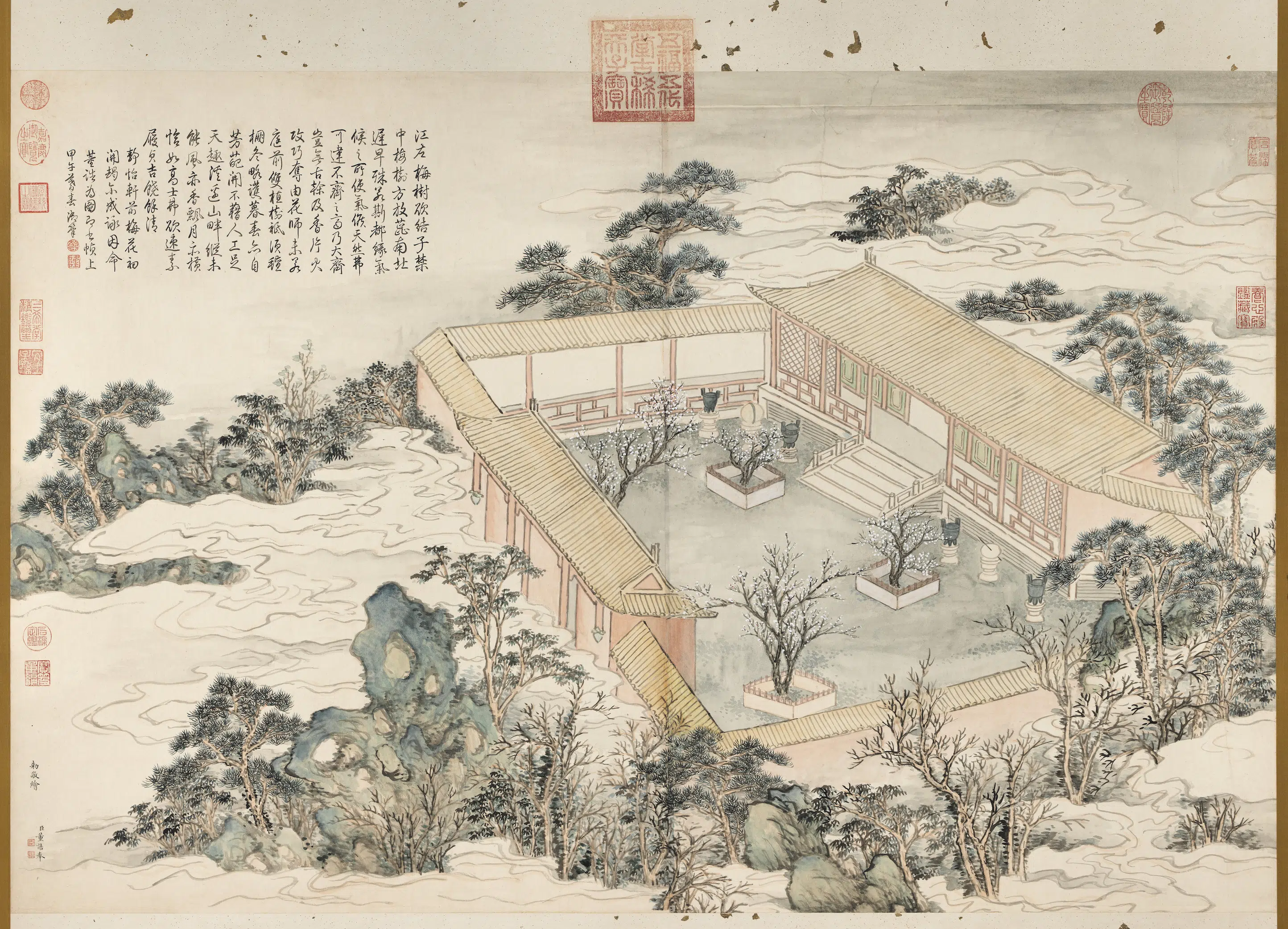 清代【董诰】《静怡轩梅花图轴》 第1张
