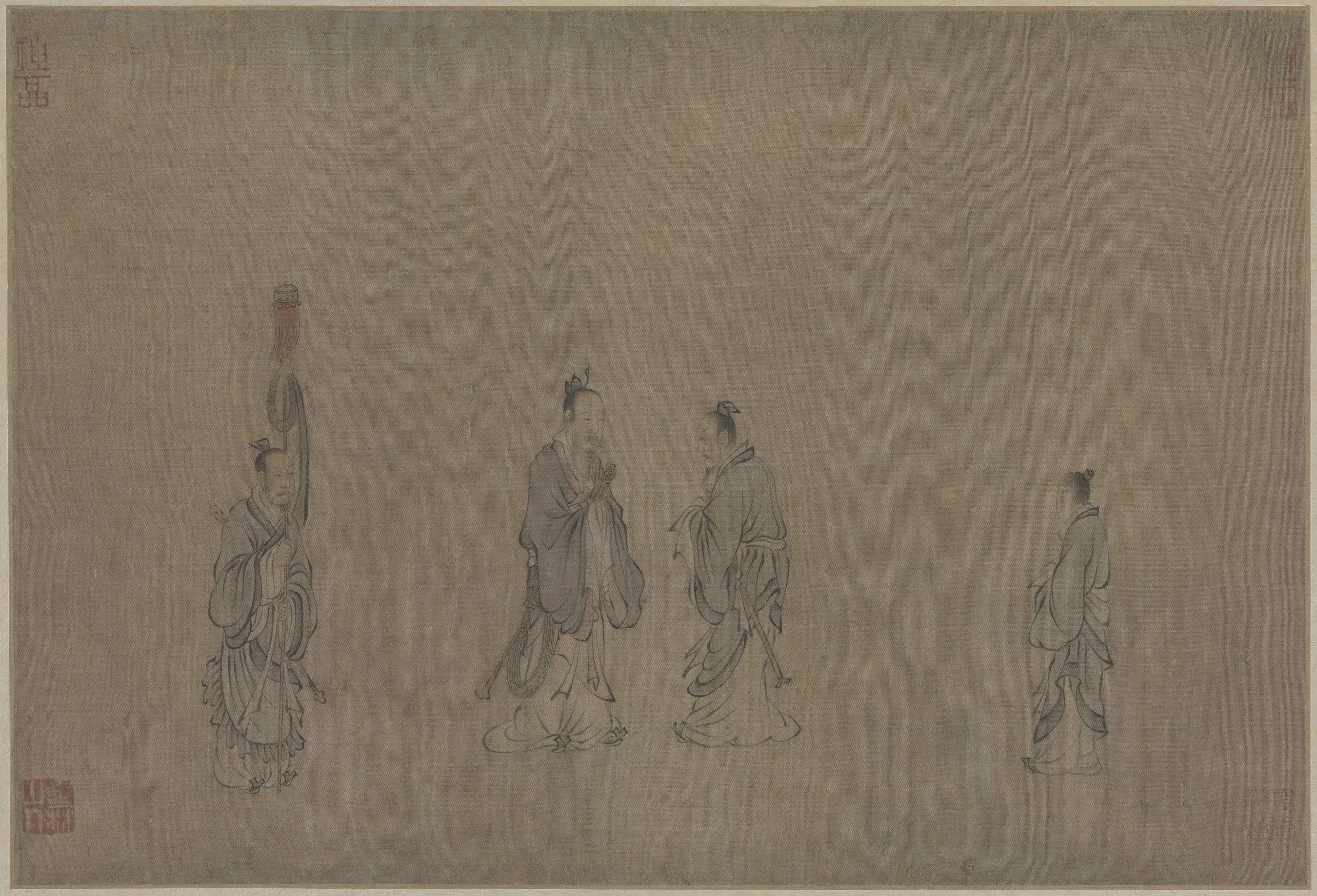 宋代【马和之】《画赵构书唐风册（12开）》
