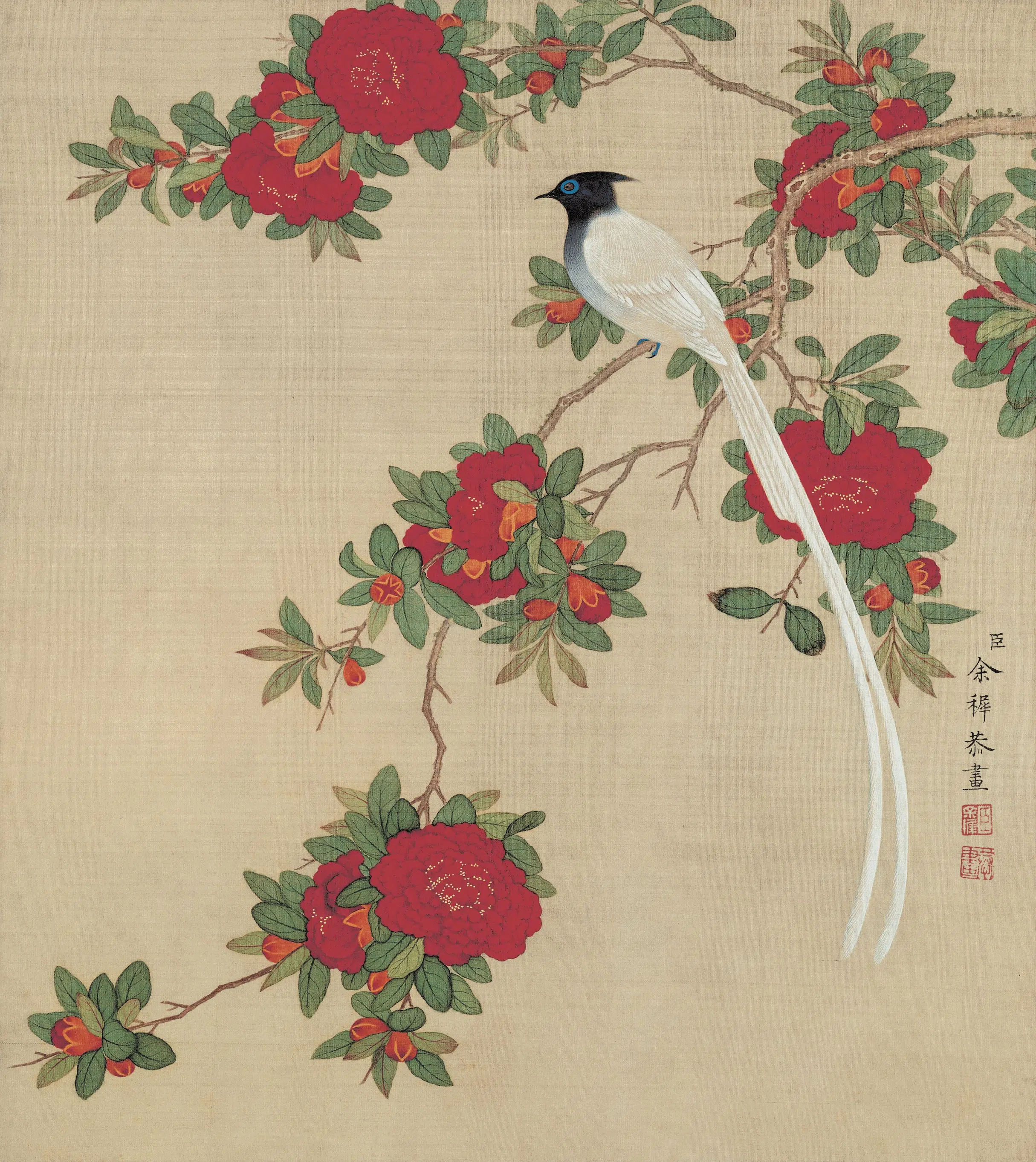 清代【余穉】《花鸟图册》 第8张