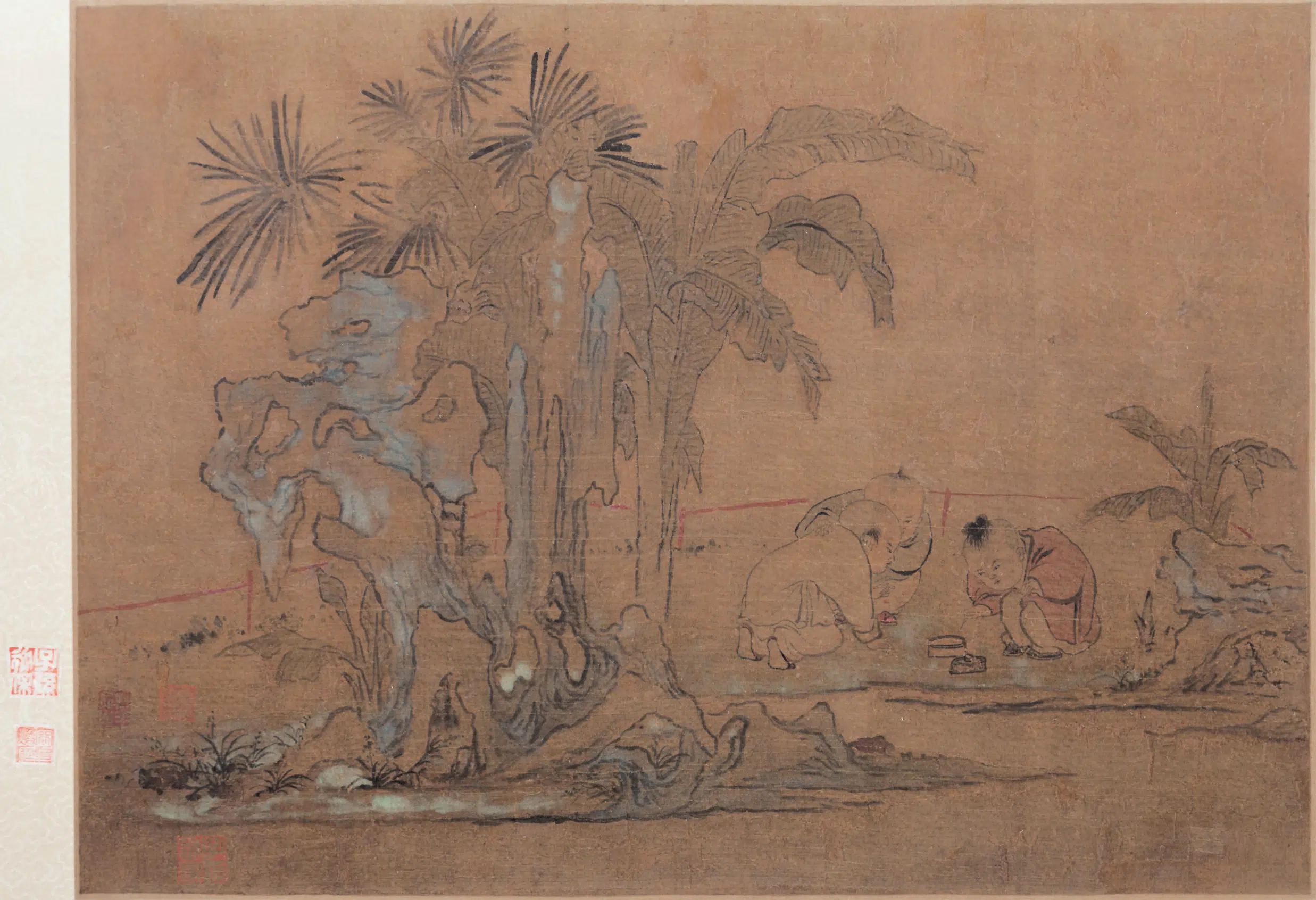 清代【华喦】《山水花鸟人物页》