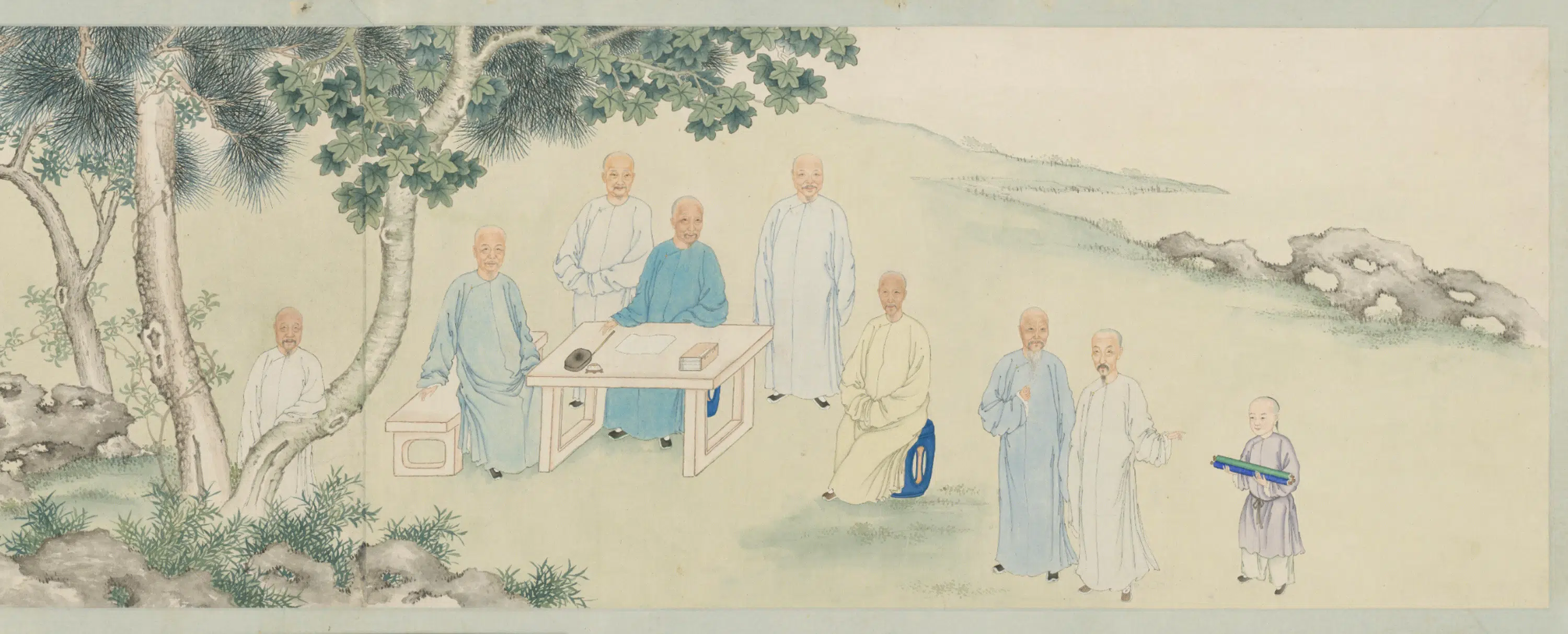 清代【清人】《乙丑同年雅集图卷》 第3张