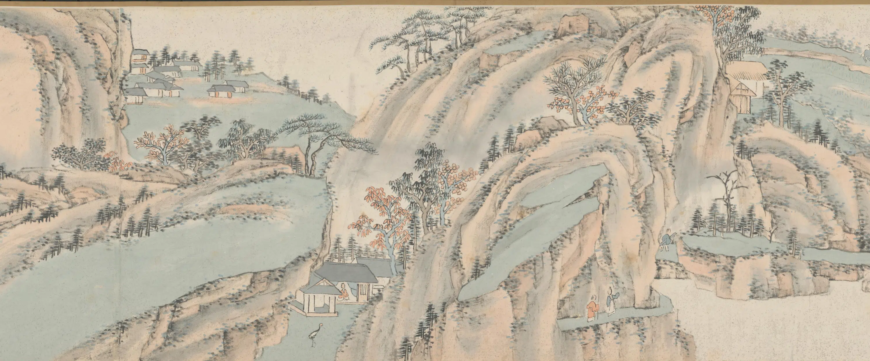 清代【萧云从】《山水图卷》 第46张