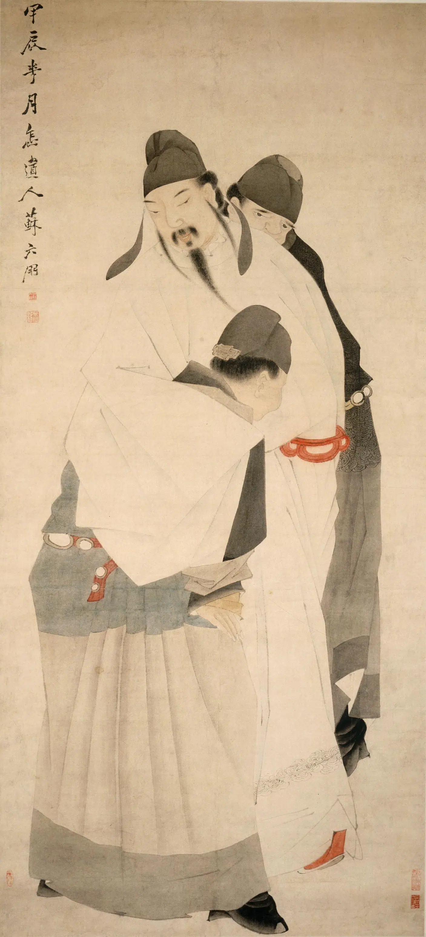 清代【苏六朋】《太白醉酒图轴》