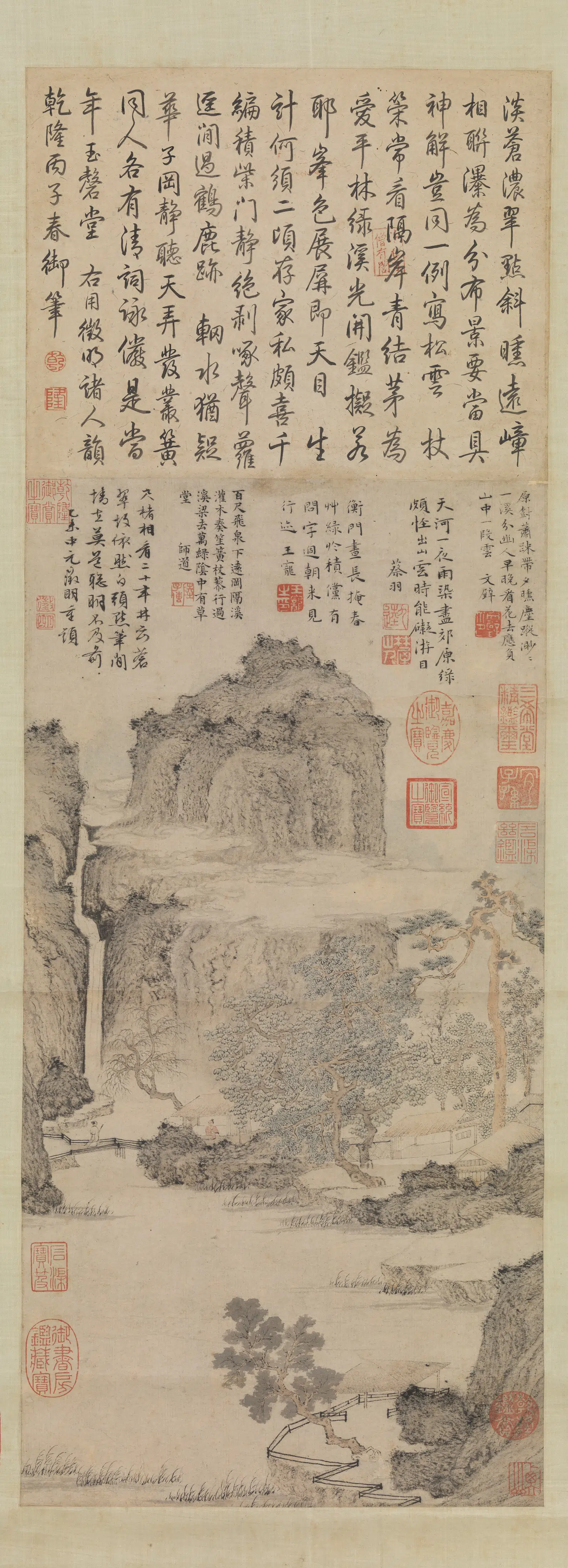 明朝【文征明徵明】《绿阴草堂图轴》
