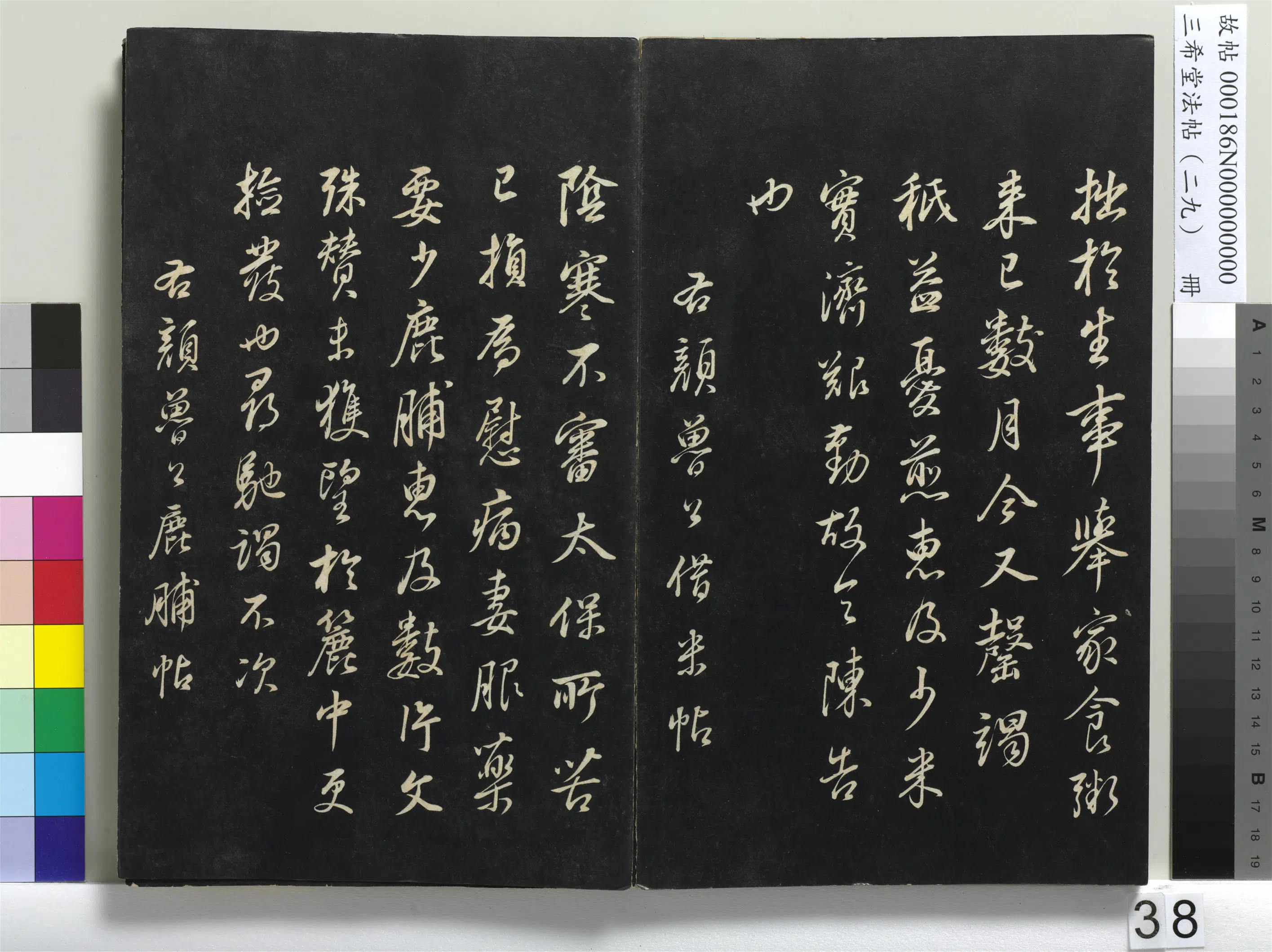 明代【董其昌】《三希堂法帖（二十九）册-明董其昌杂临颜鲁公、东坡居士》