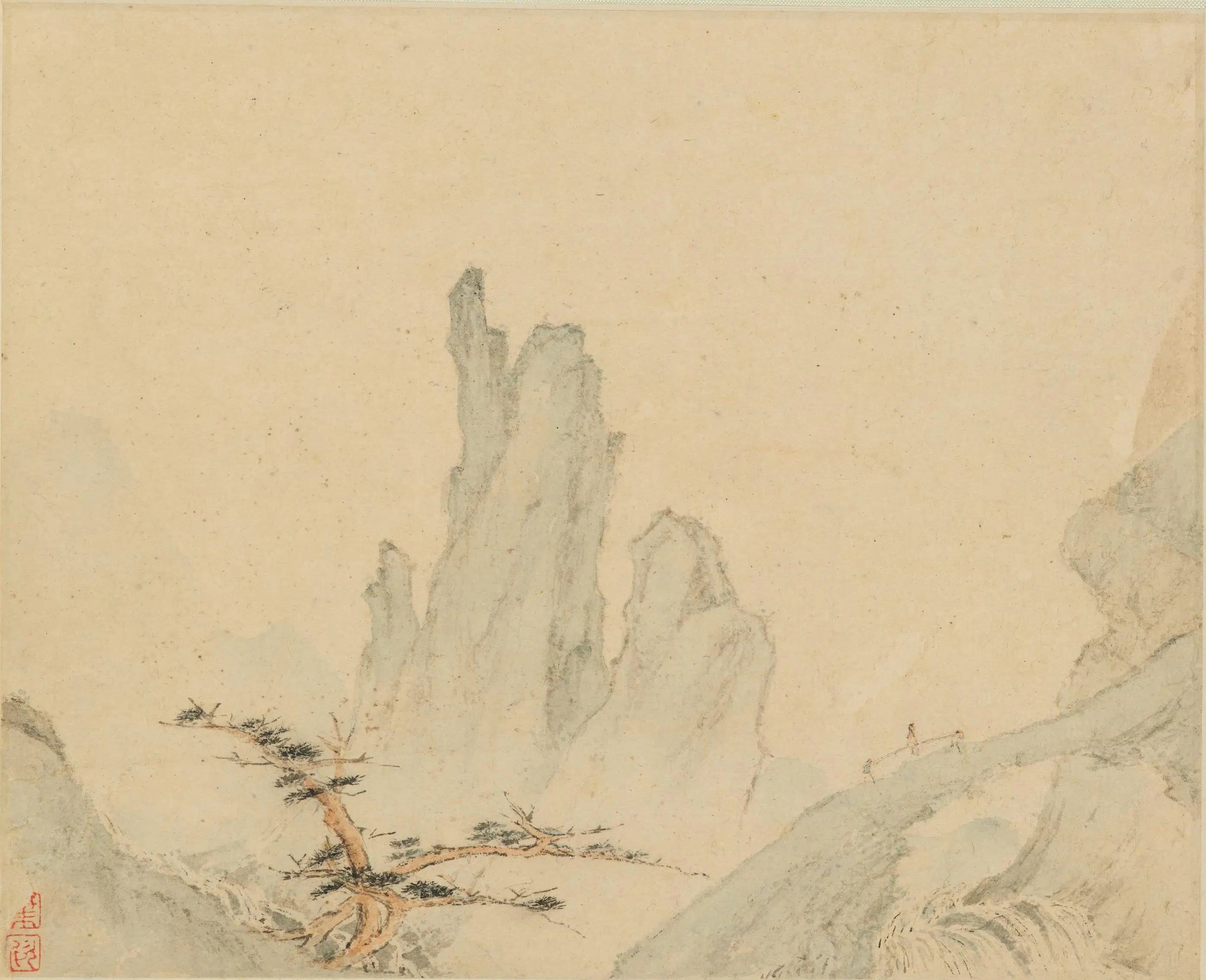 清代【叶欣】《山水图册-2》 第9张