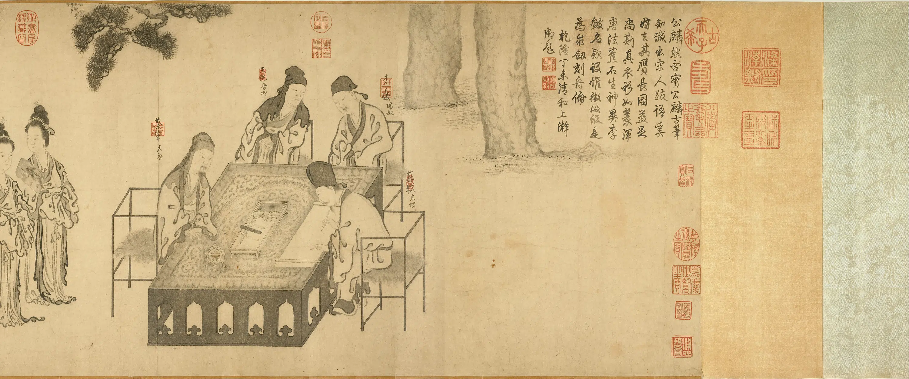 宋代《宋人西园雅集卷》 第2张