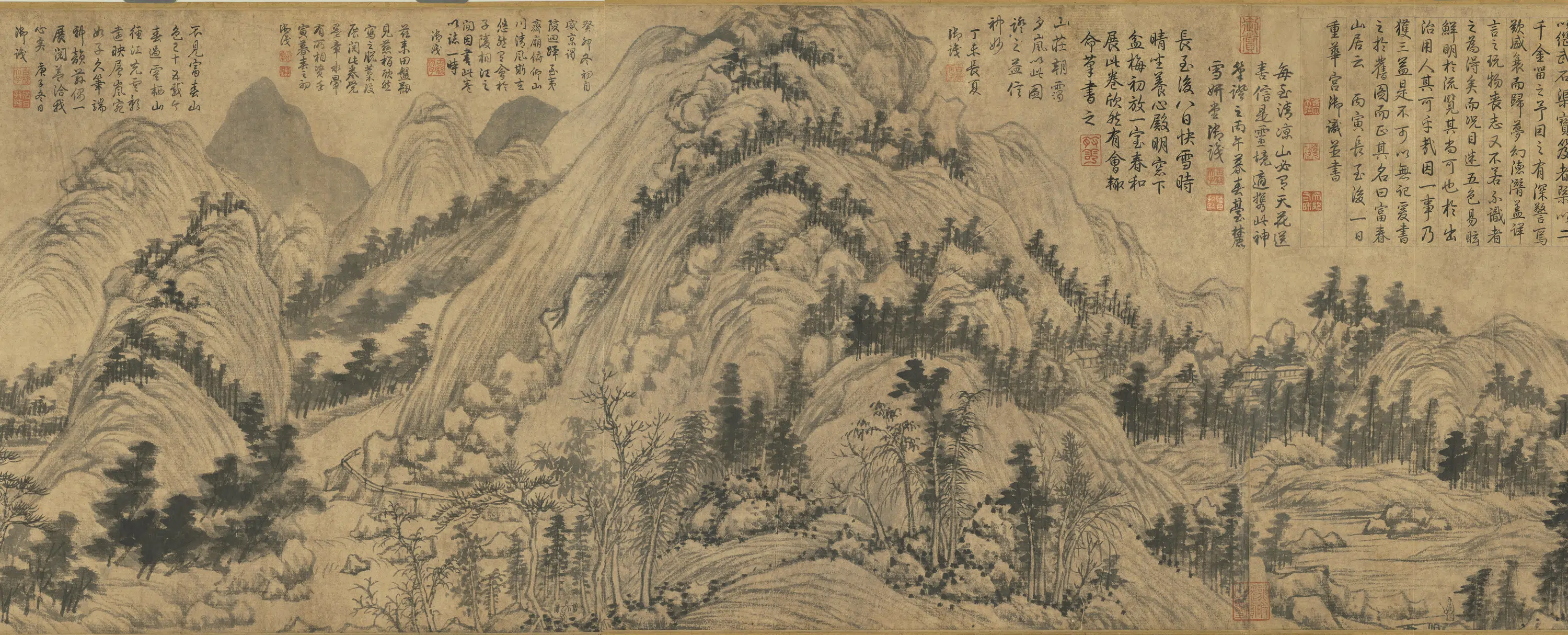 元代【黄公望】《富春山居图》 第8张