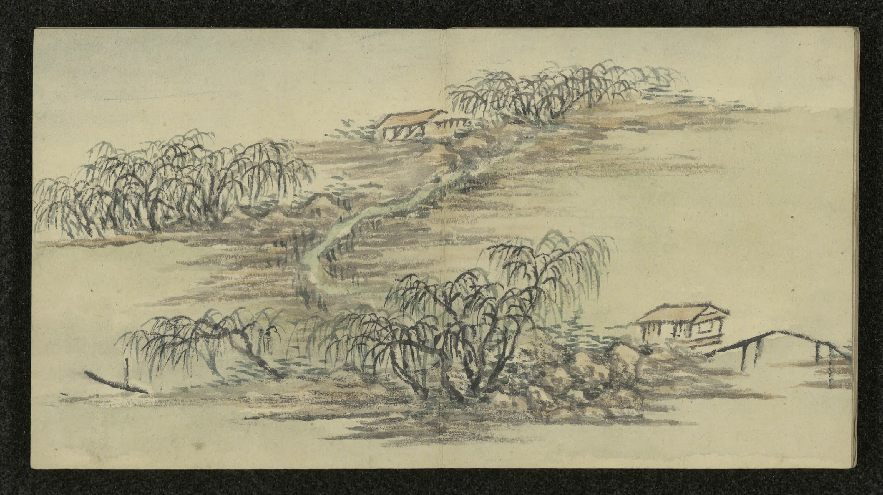 清代【方琮】《山水册（8开）》 第2张
