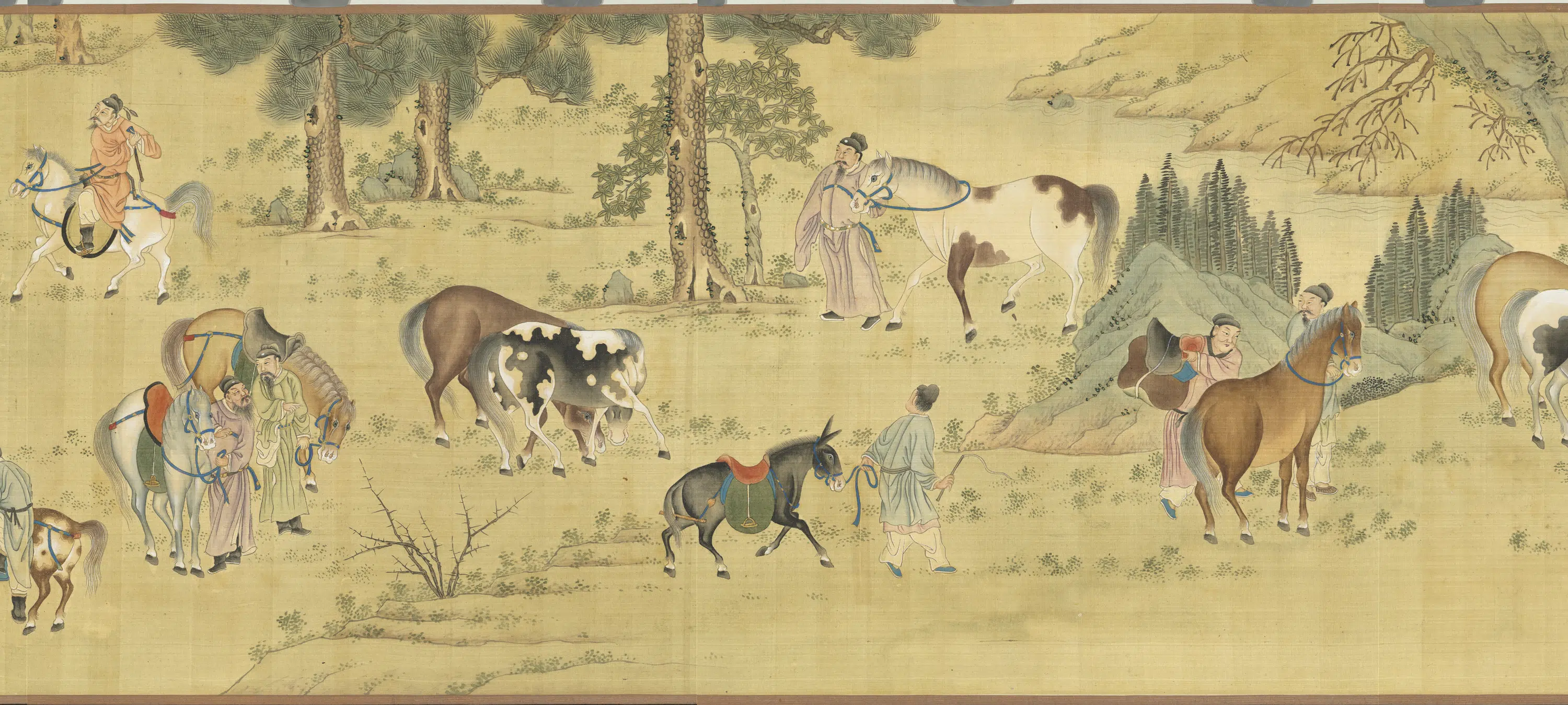 元代《元人画百马图卷》 第2张 元代《元人画百马图卷》 第2张