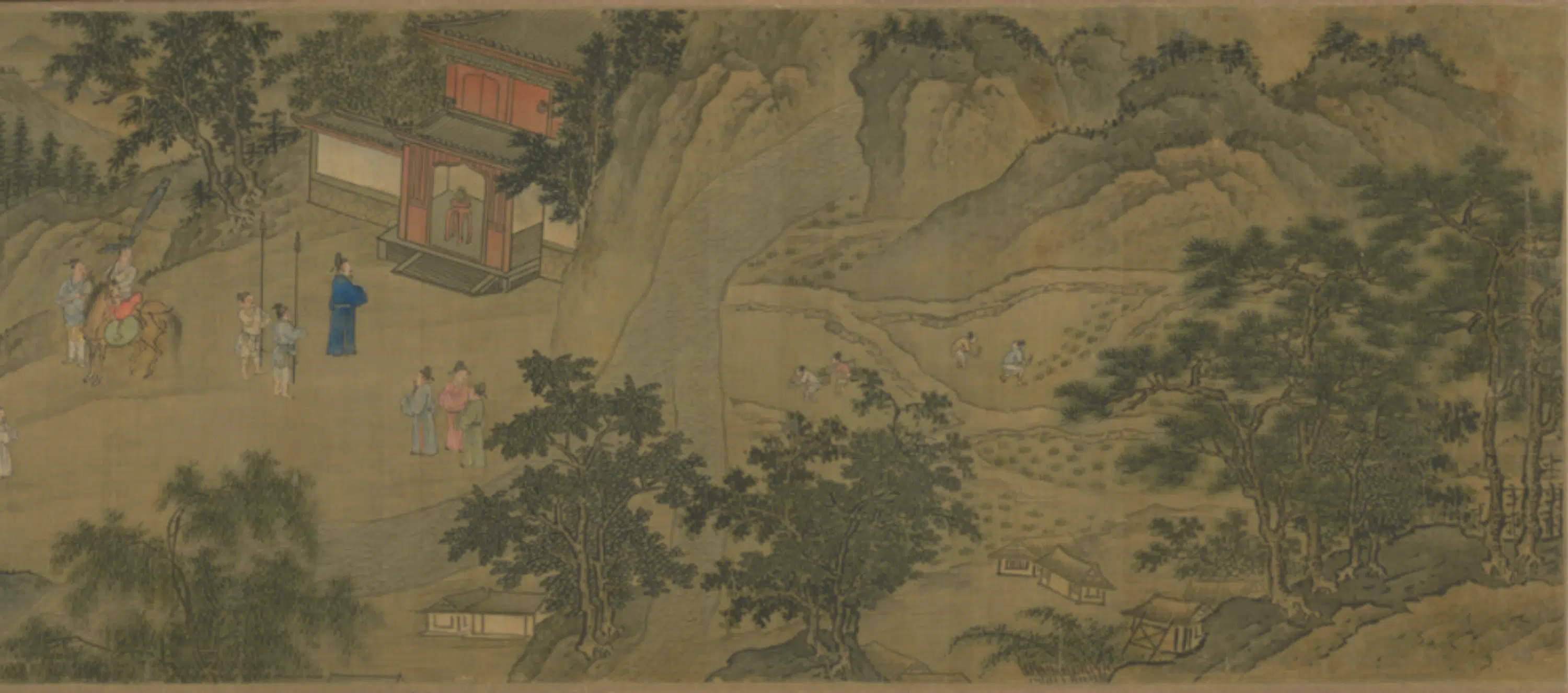 明朝【明人】《驱虎图卷》 第9张