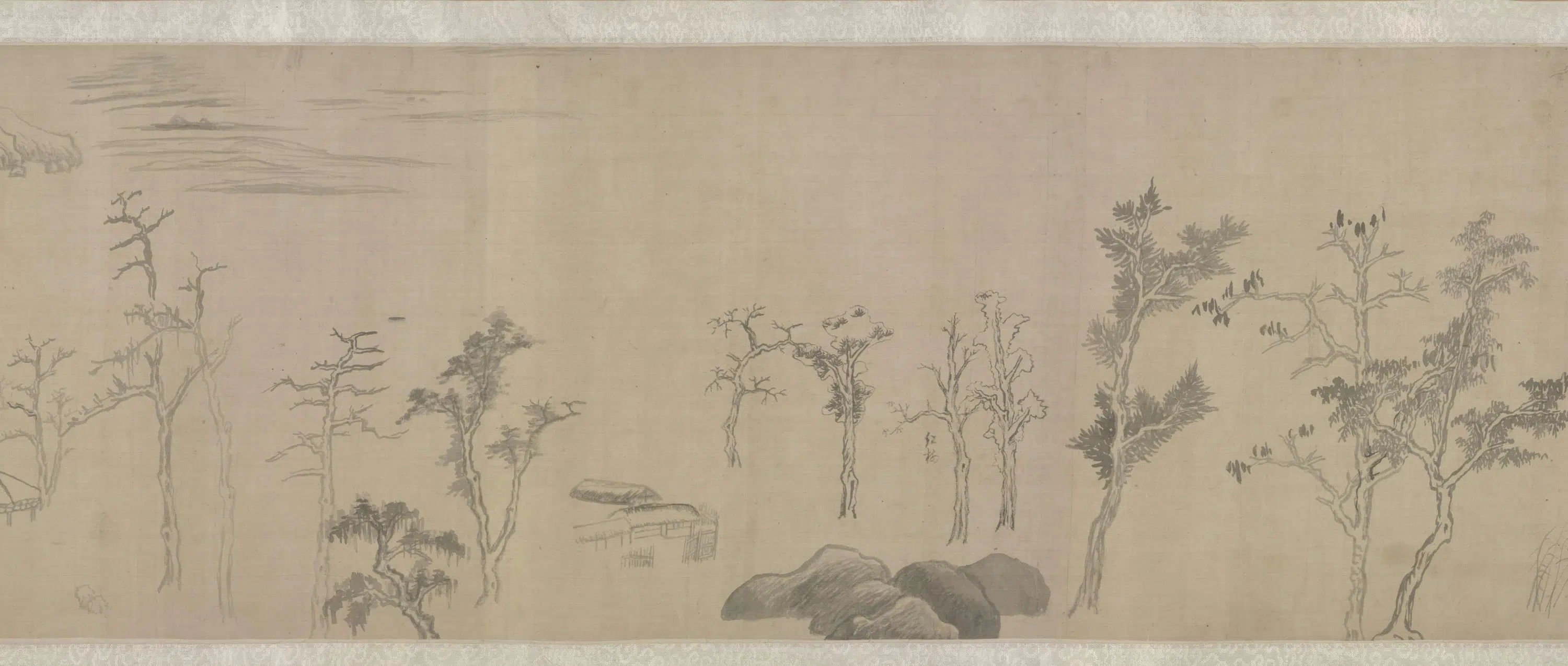 明朝【董其昌】《集古树石画稿卷》 第5张