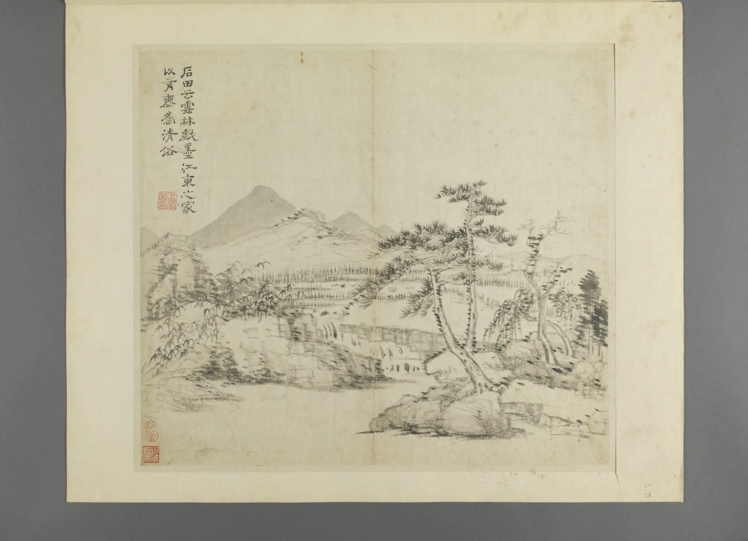 清代【王翚】《仿古山水册（8开）》