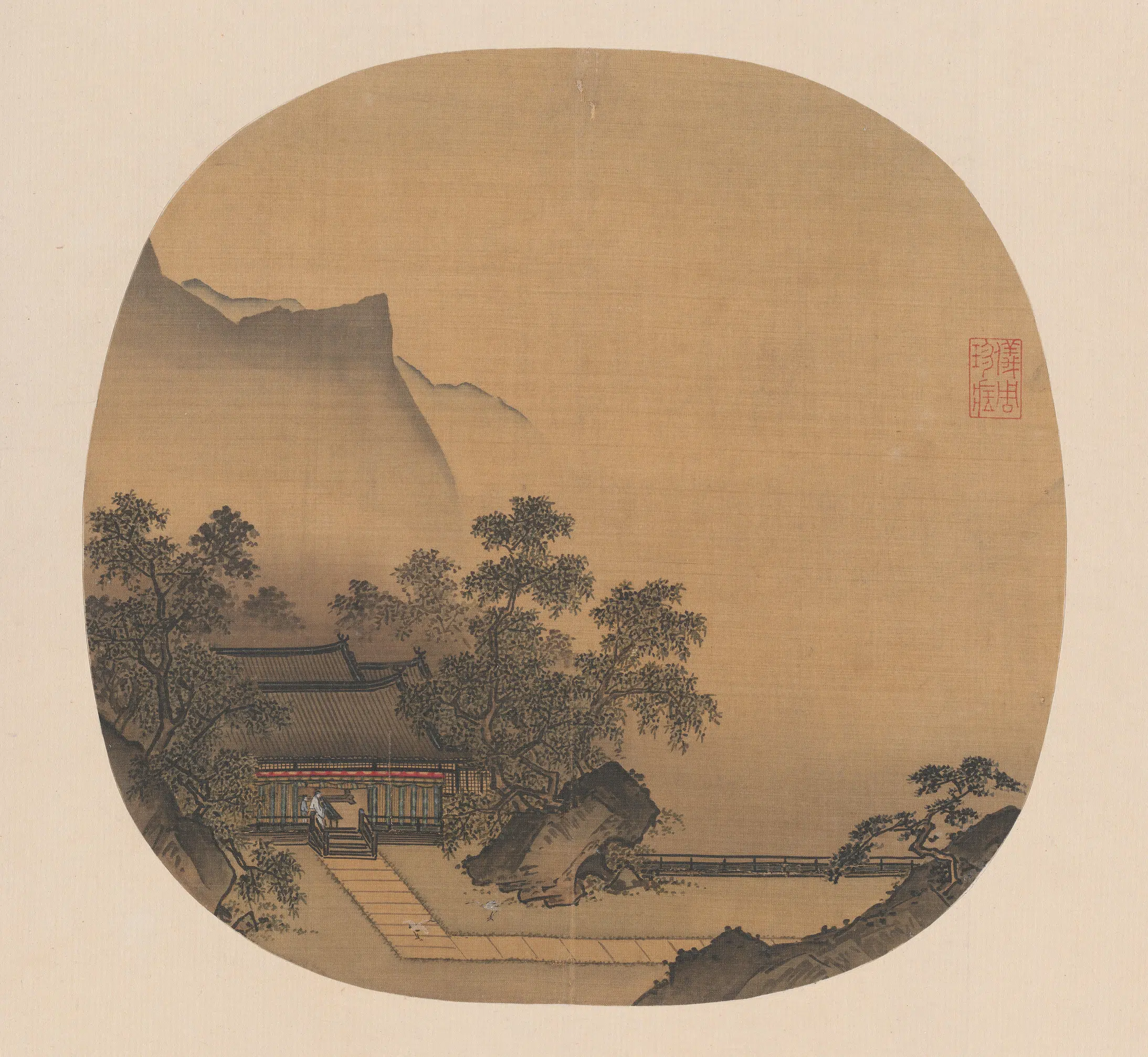 宋代【佚名】《宋人深堂琴趣页》
