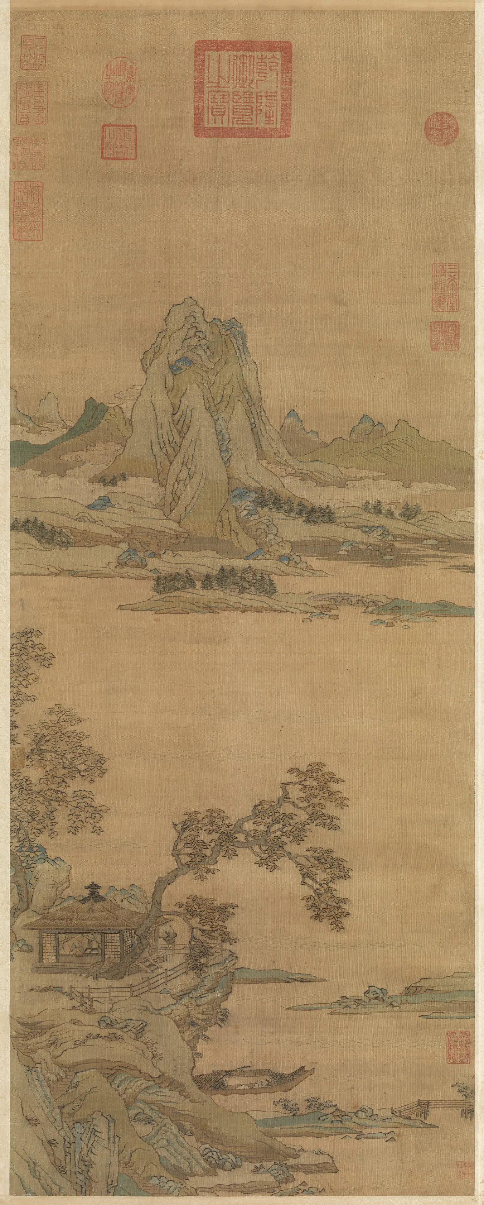 宋代《宋织山水图轴》