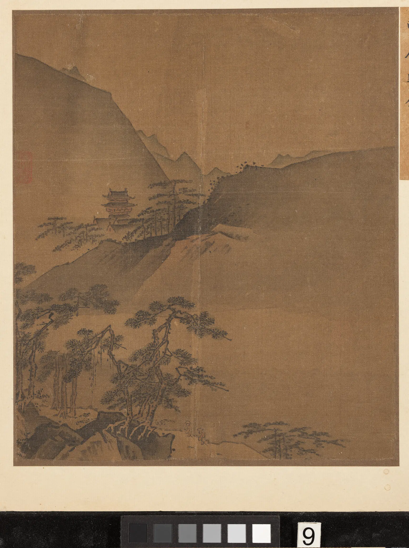 南宋【叶肖岩】《西湖十景图册-南屏晚钟》