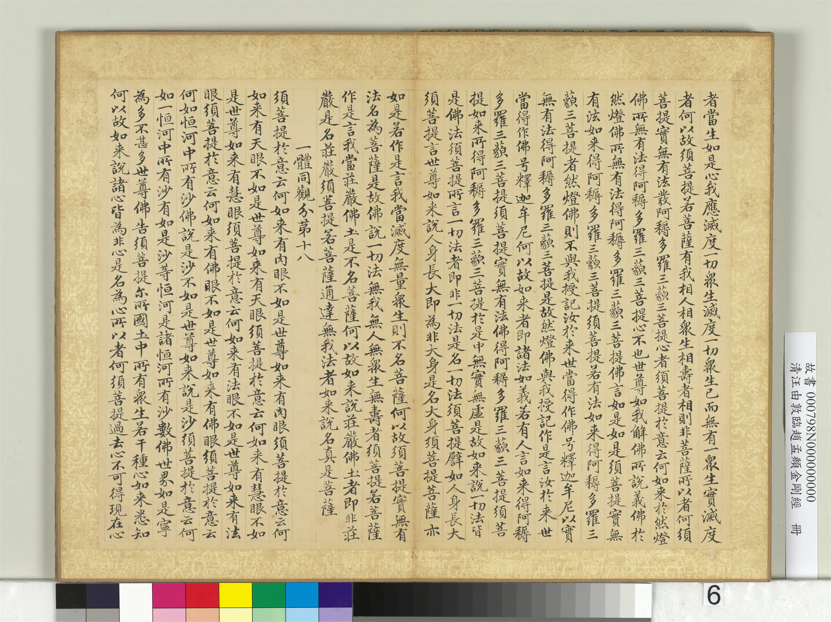 清代【汪由敦】《临赵孟頫金刚经册》 第6张
