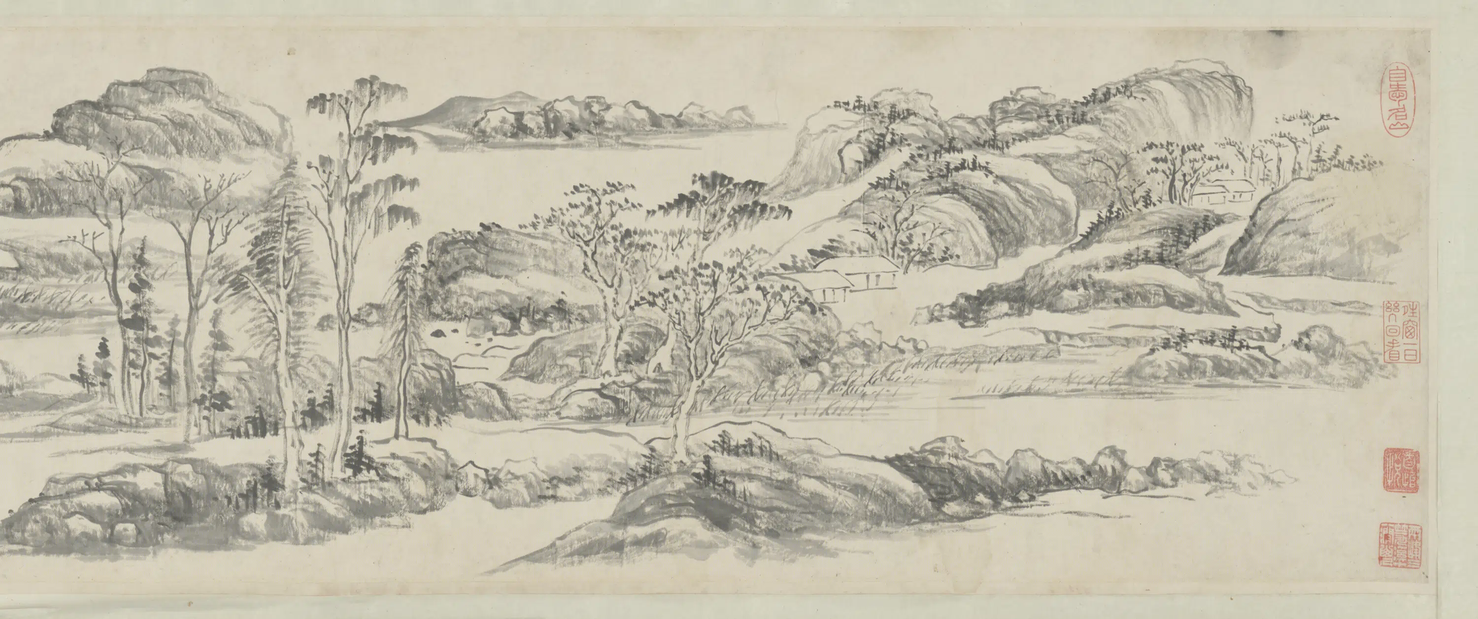 清代【翁嵩年】《山水卷》 第3张