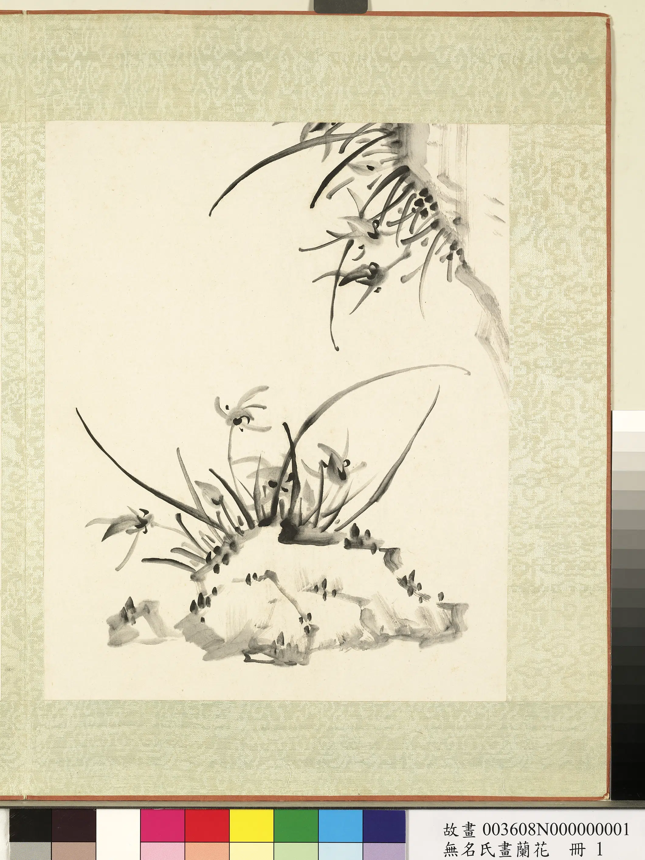 《无名氏画兰花册-兰花（一）》 第1张