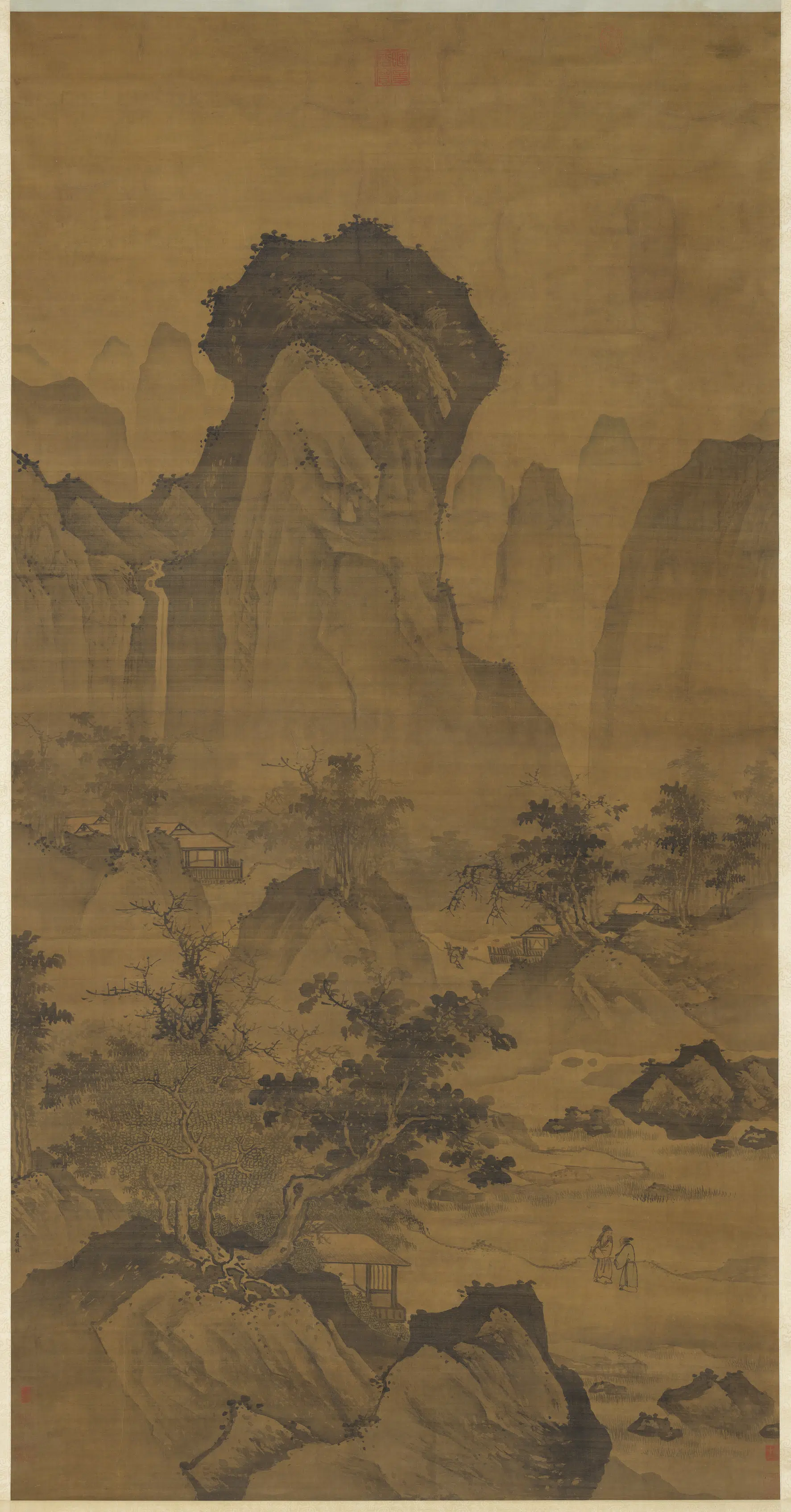 南宋【夏圭】《山水图轴-2》