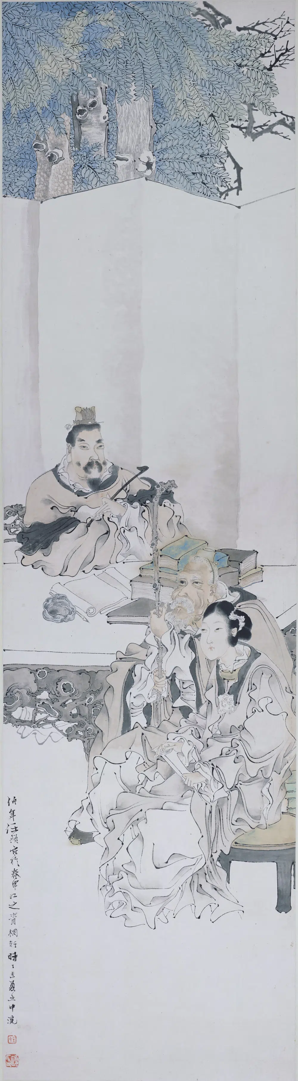 清代【任伯年（任颐）】《人物图轴-1》