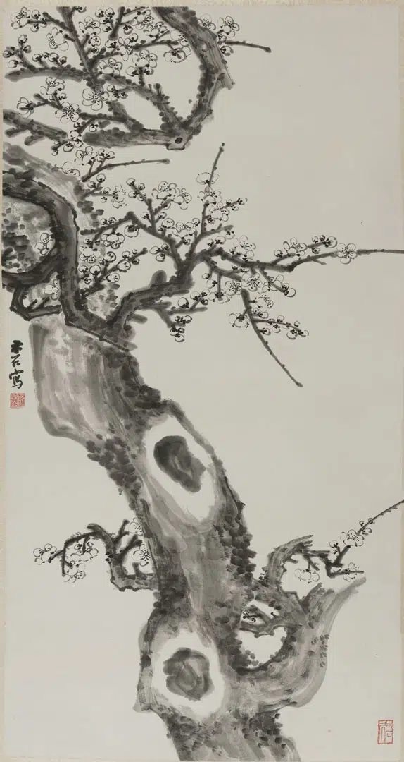 近现代【阮性山】《梅轴-1》