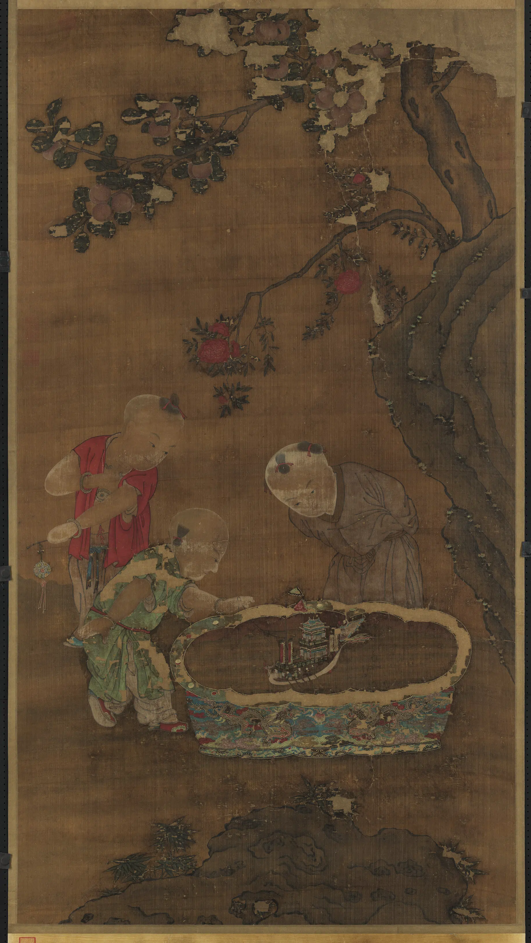《戏婴图轴》