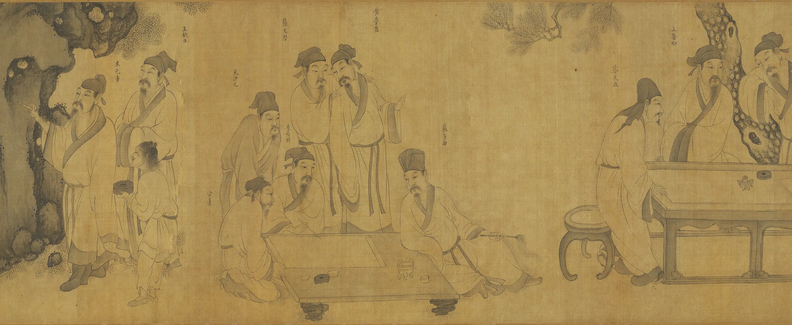 北宋【李公麟】《西园雅集图卷》 第4张