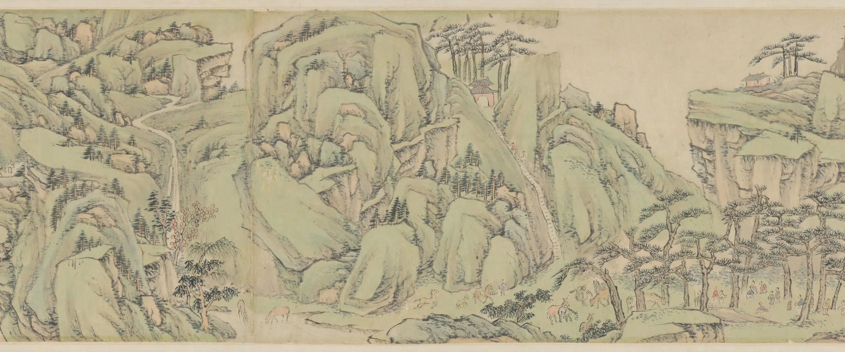 清代【萧云从】《仿古山水图屏》 第10张