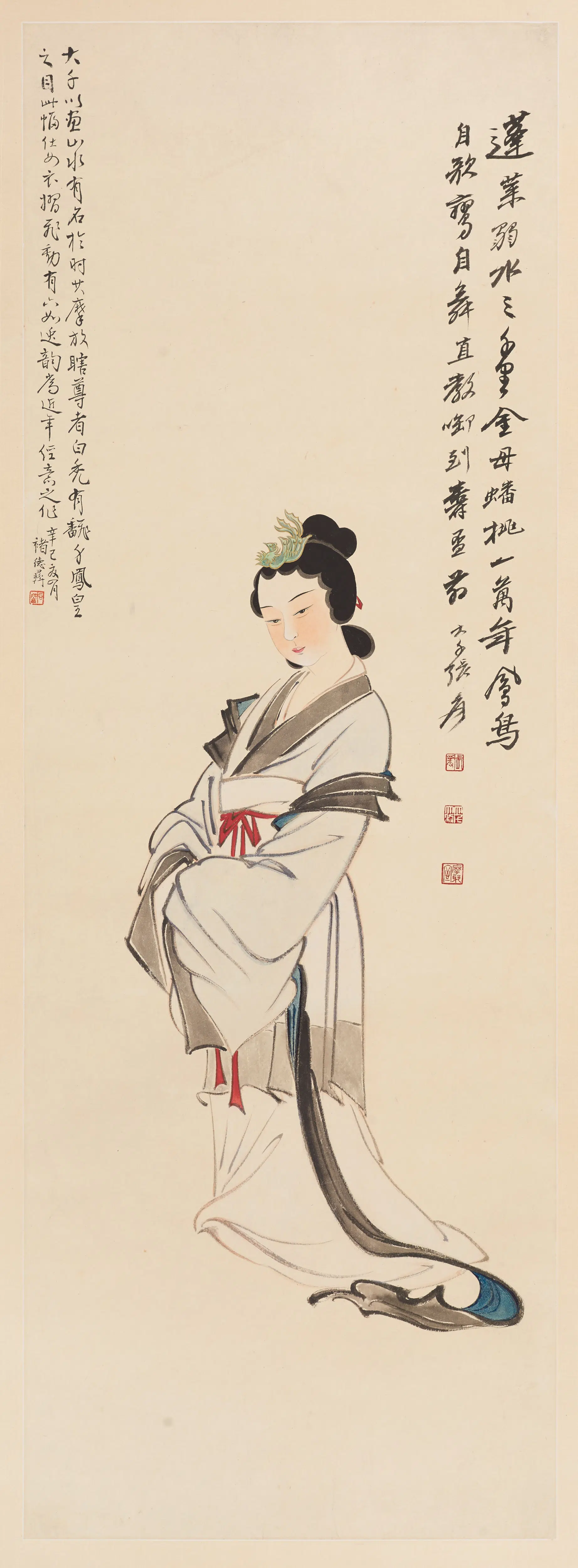 近现代【张大千】《仕女图轴-2》