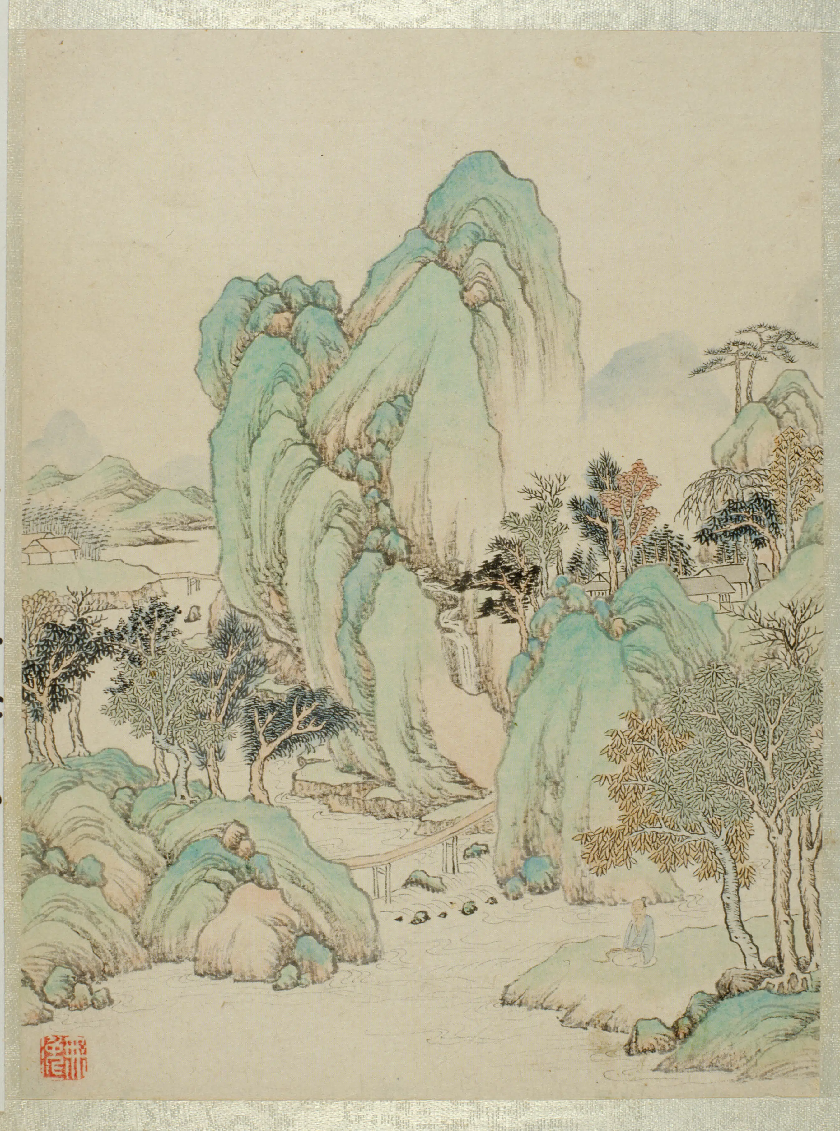 清代【孙逸】《山水图册（16开）》