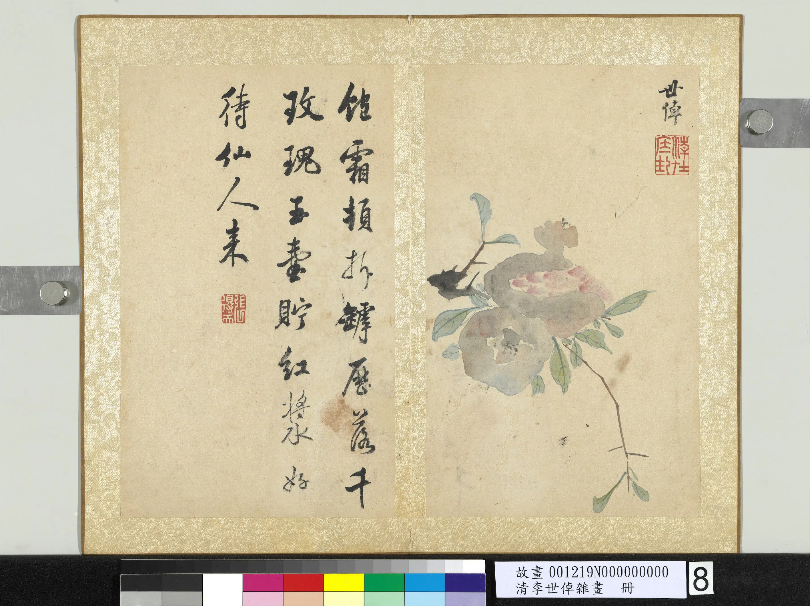 清代【李世倬】《杂画册-榴实》 第1张