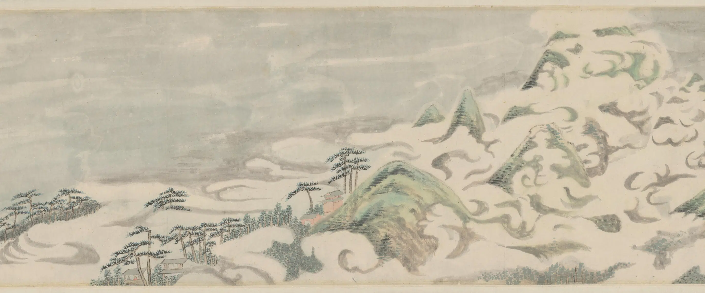 清代【萧云从】《仿古山水图屏》 第19张