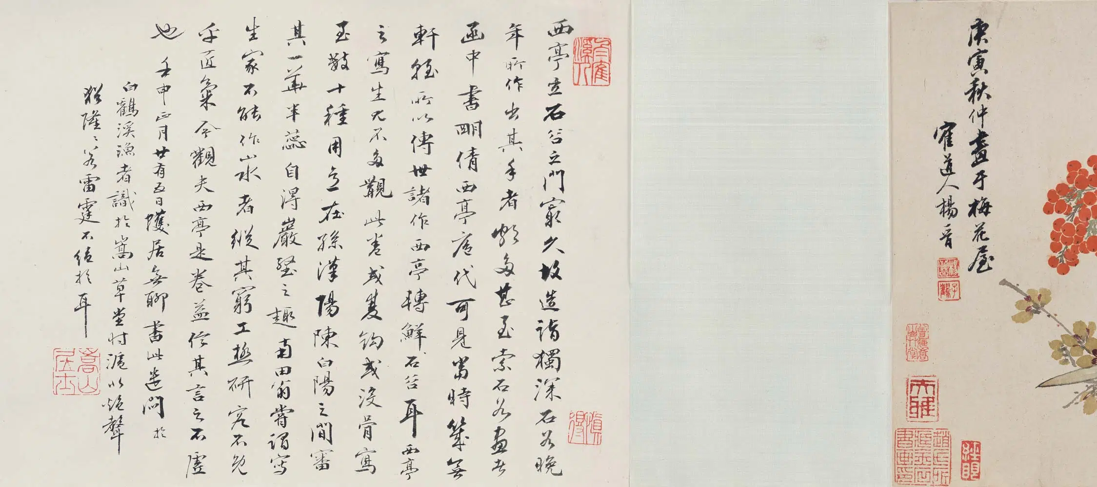 清代【杨晋】《杂花卷》 第1张
