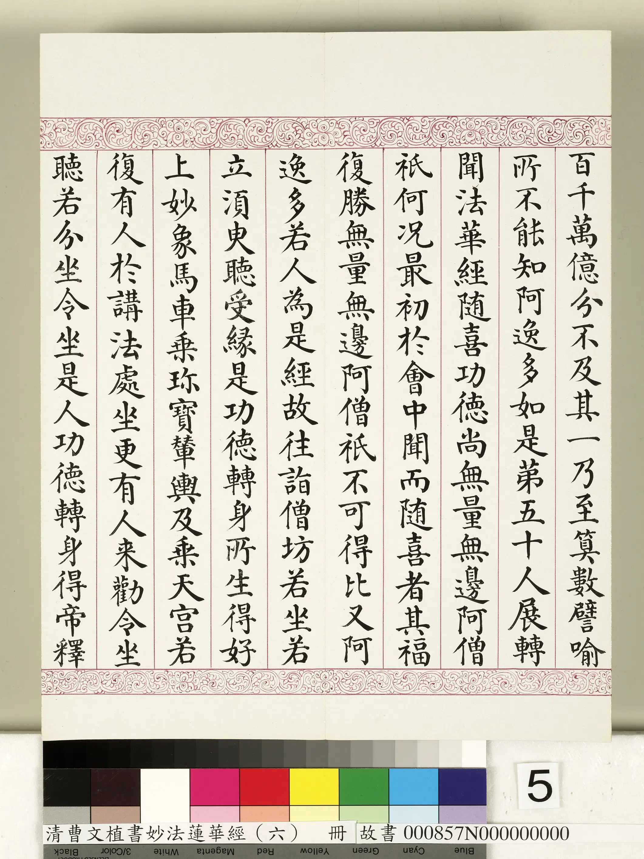 清代【曹文埴】《妙法莲华经（六）册》 第45张