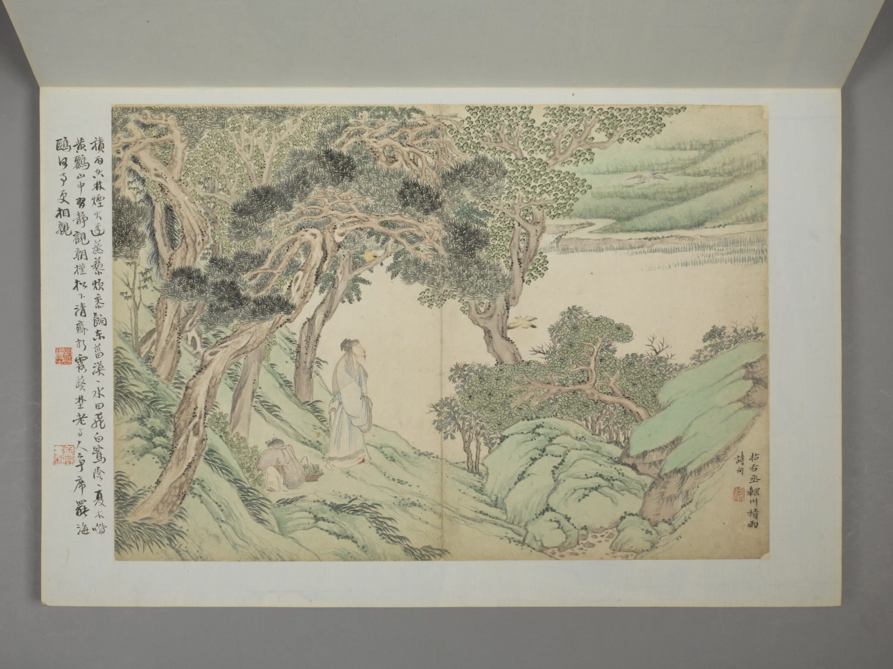 清代【项穆之】《唐人诗意山水册》 第11张 清代【项穆之】《唐人诗意山水册》 第11张