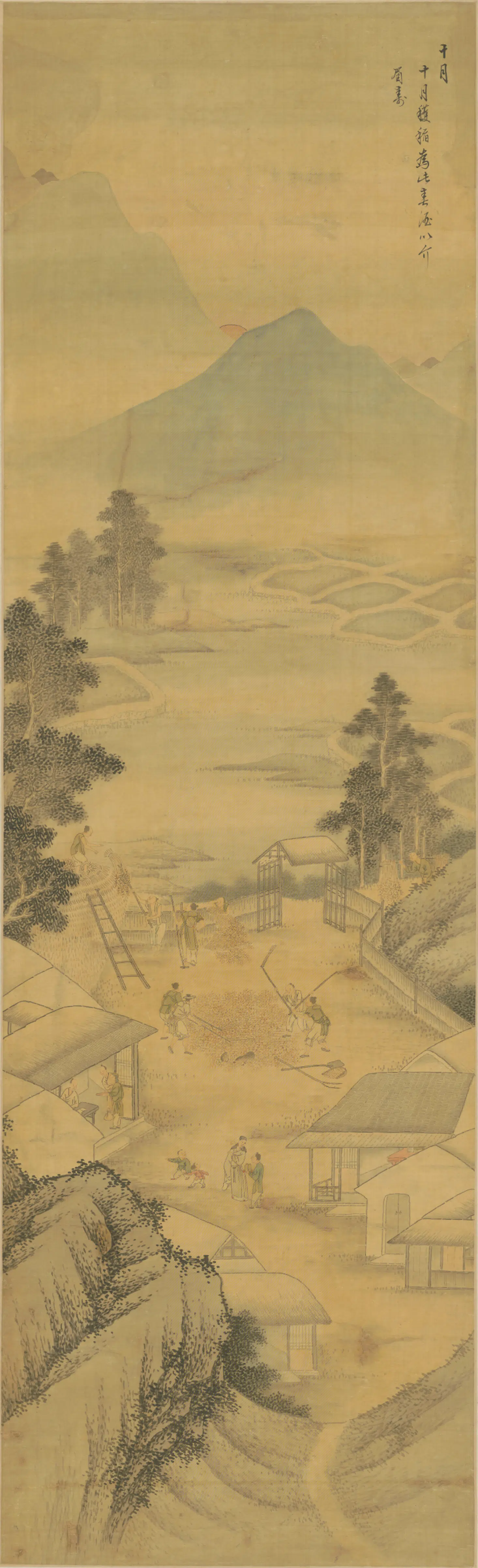 清代【王槩(概)】《豳风图屏(12开)》 第2张 清代【王槩(概)】《豳风图屏(12开)》 第2张