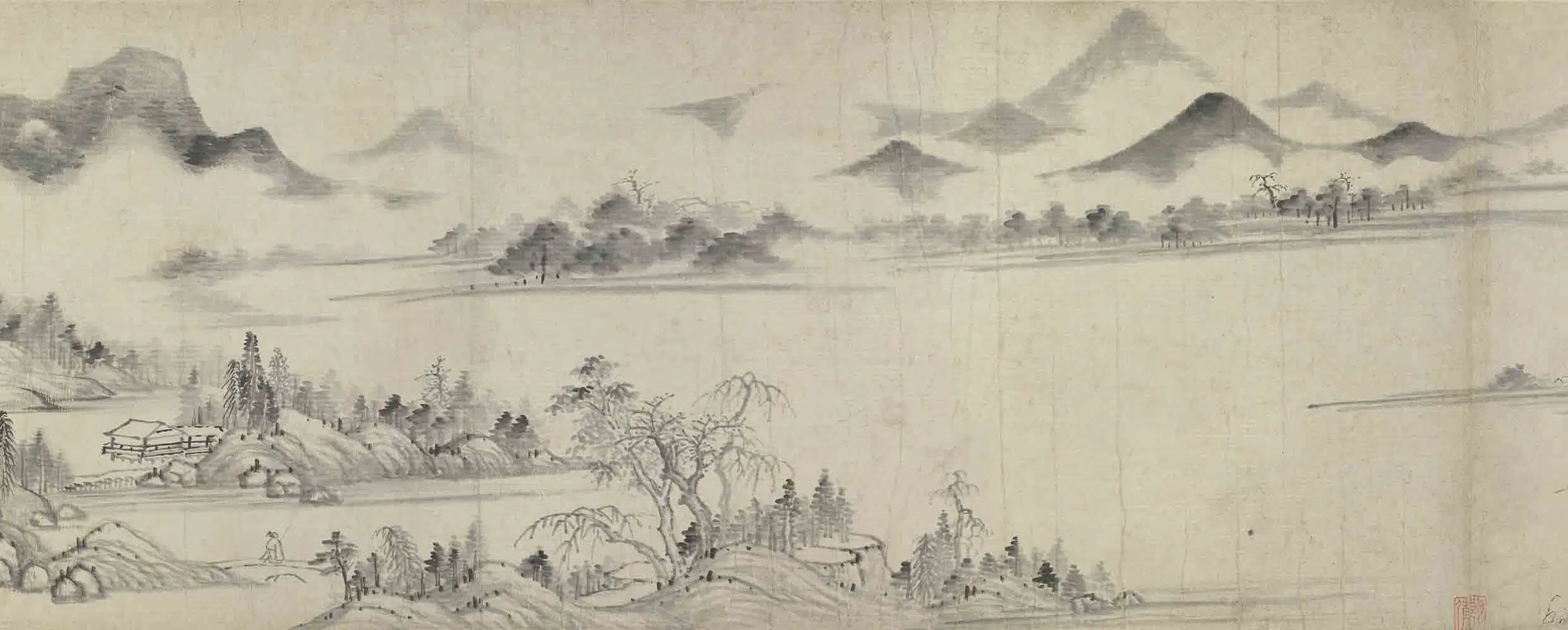 明朝【沈颢灏】《山水卷》 第3张