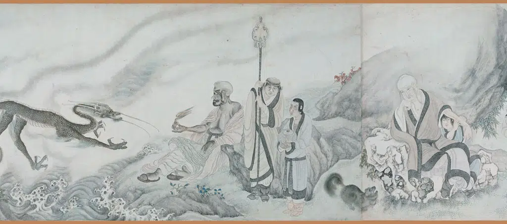 明朝【丁云鹏】《罗汉图卷》 第5张 明朝【丁云鹏】《罗汉图卷》 第5张