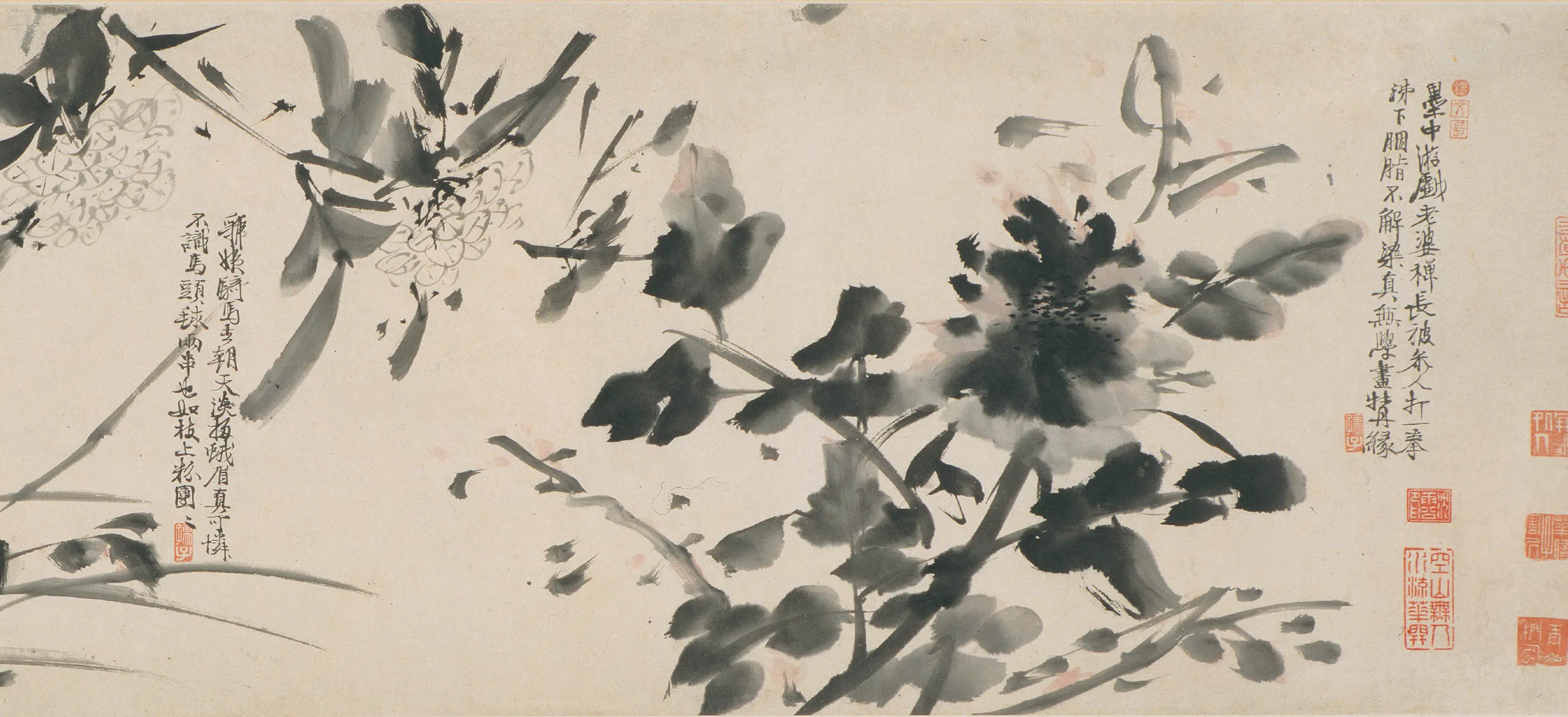 明朝【徐渭】《花卉图卷》 第7张 明朝【徐渭】《花卉图卷》 第7张