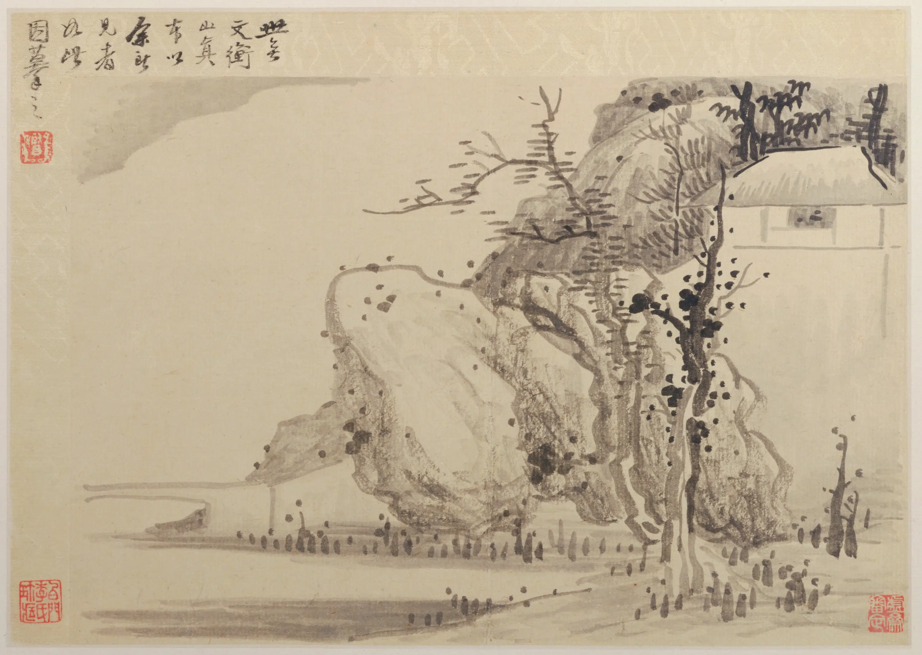 清代【龚贤】《山水册（17开）》 第3张